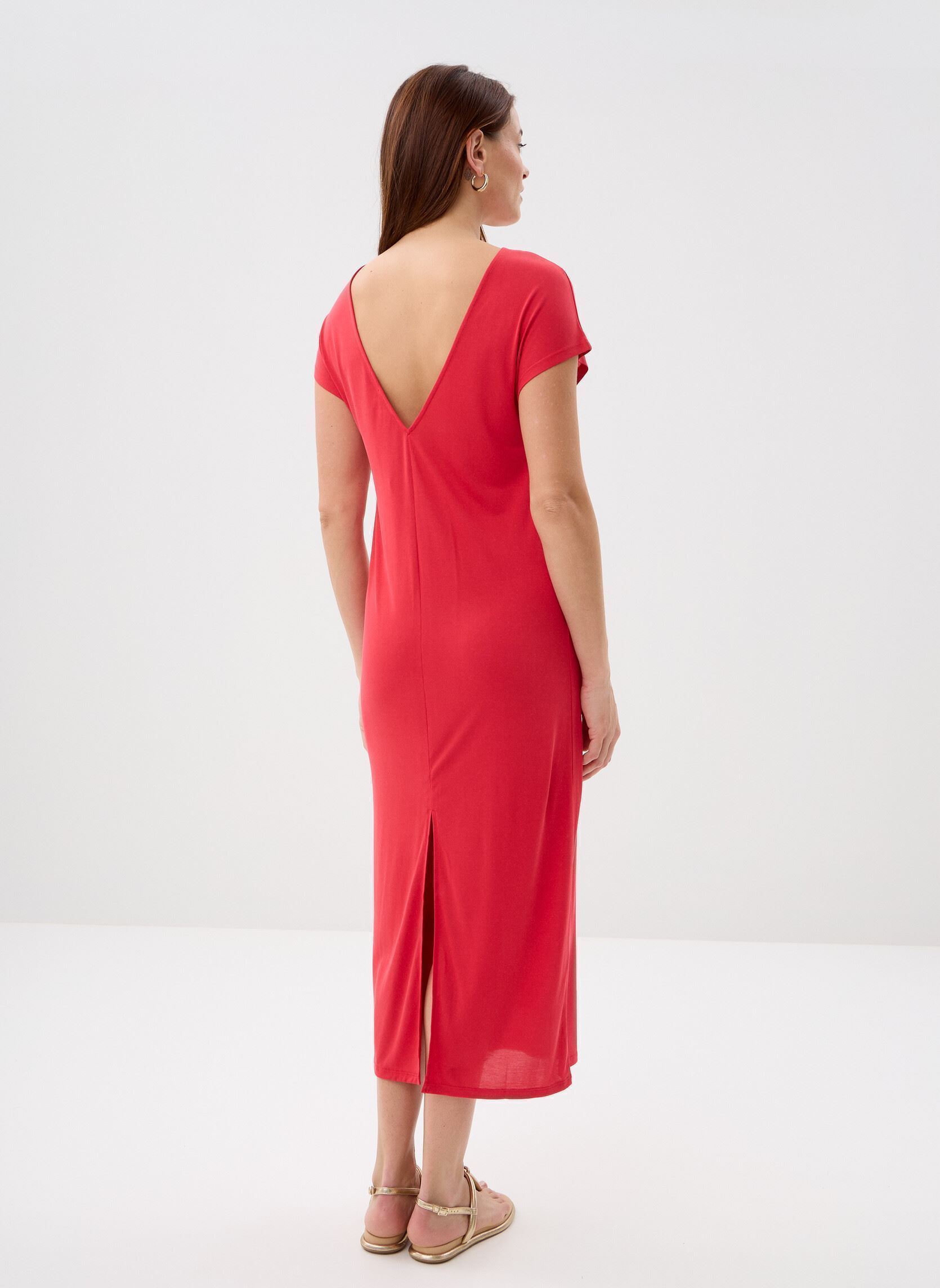 Lange jurken Peace dames roze Grace & Mila Lange jurken Peace dames roze Fuchsia