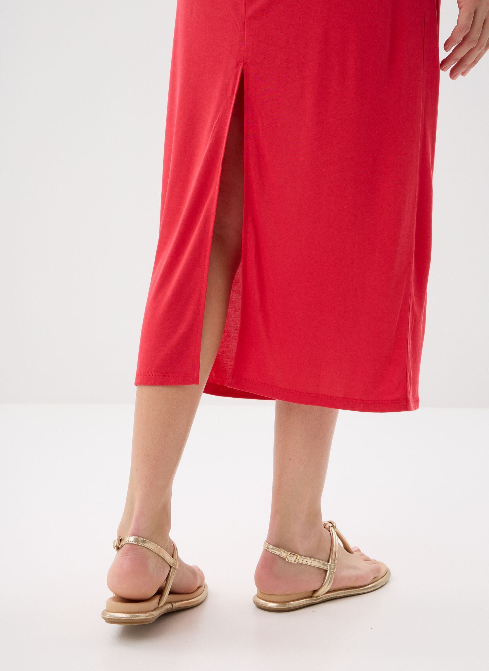 Lange jurken Peace dames roze Grace & Mila Lange jurken Peace dames roze Fuchsia