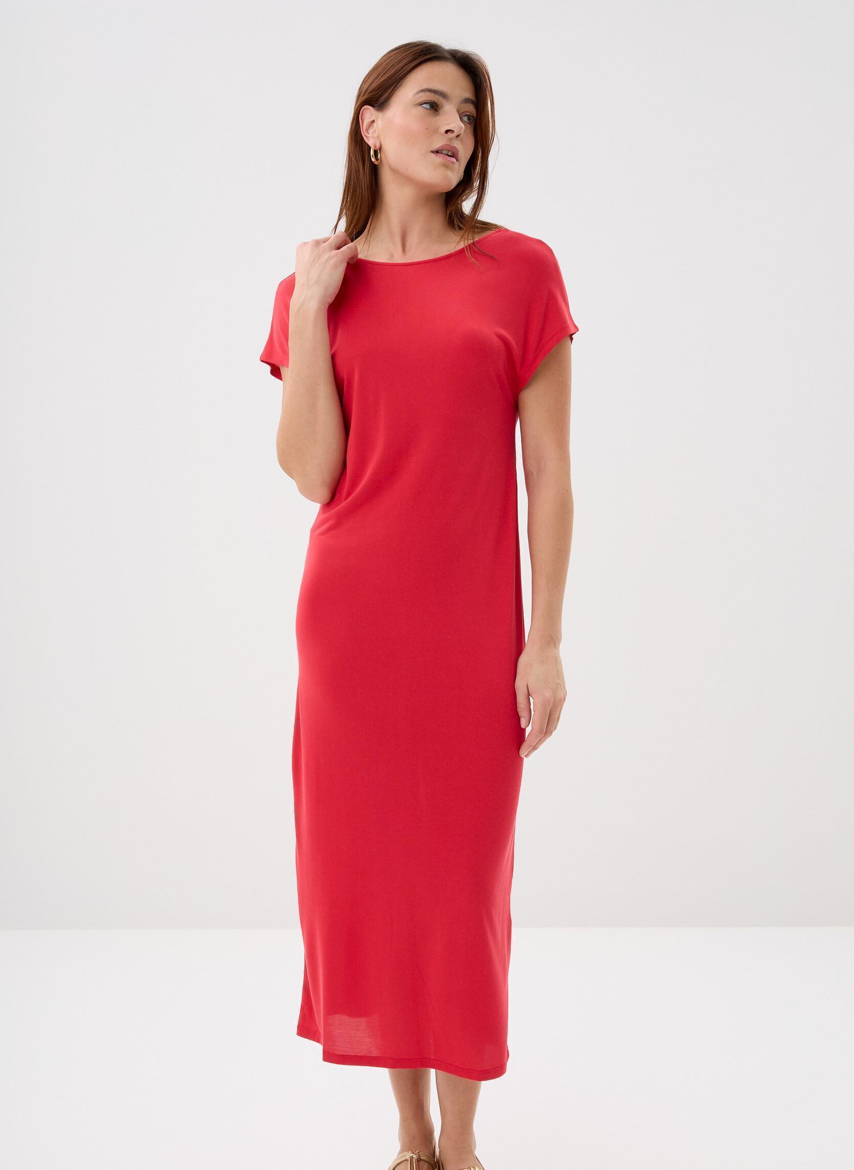 Lange jurken Peace dames roze Grace & Mila Lange jurken Peace dames roze Fuchsia