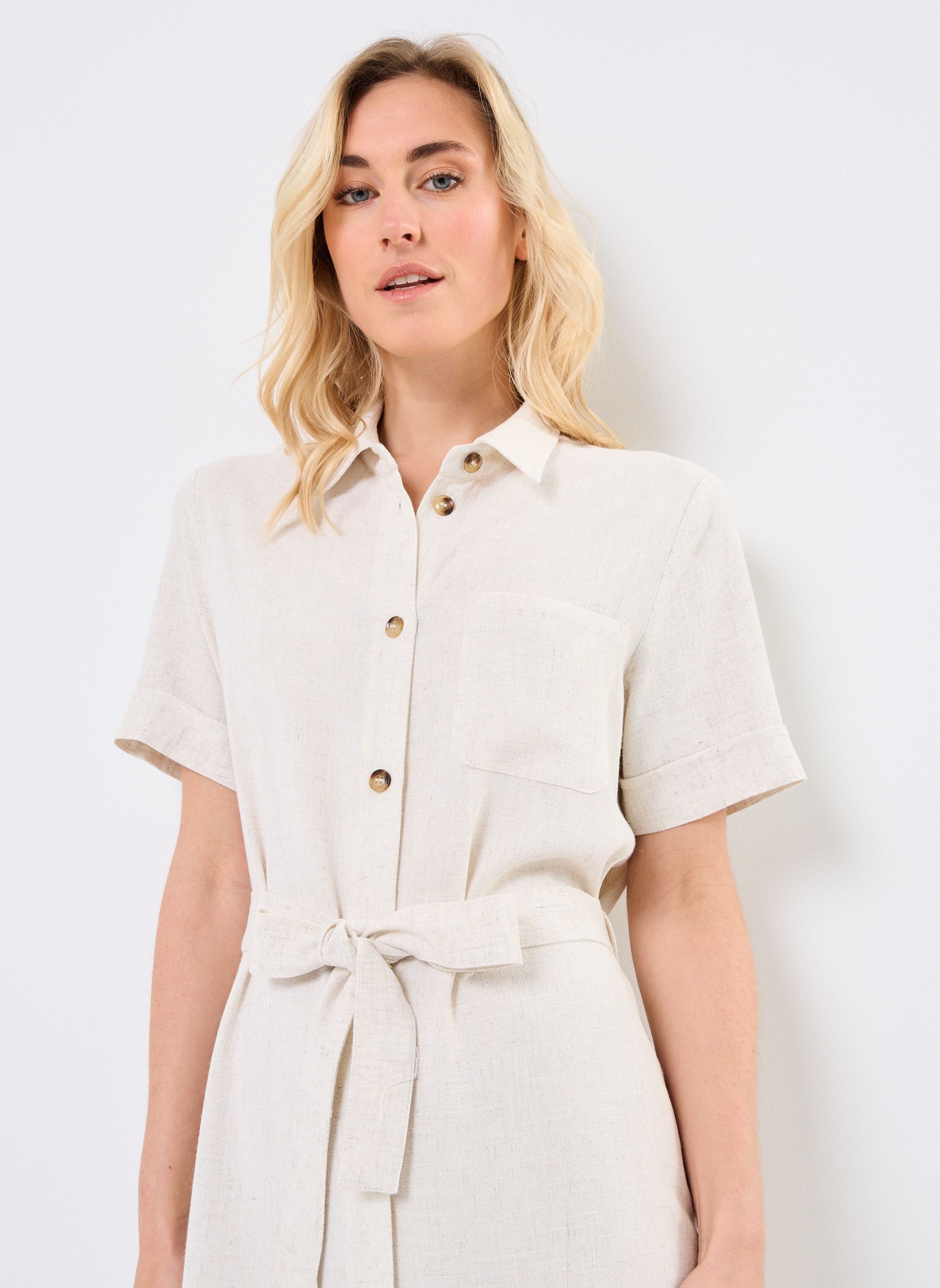 Jurken Paquita dames beige Grace & Mila Jurken Paquita dames beige Beige