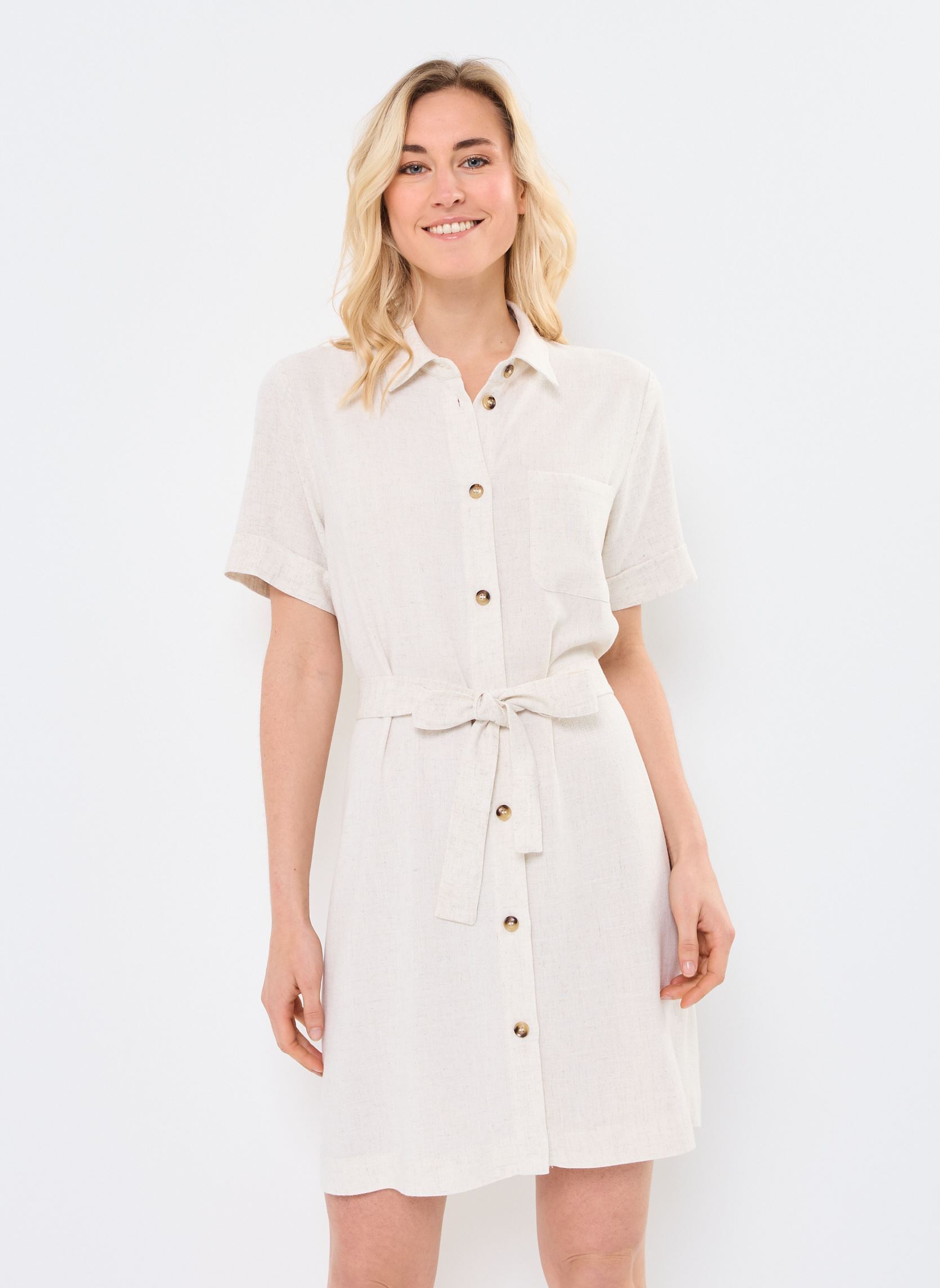 Jurken Paquita dames beige Grace & Mila Jurken Paquita dames beige Beige