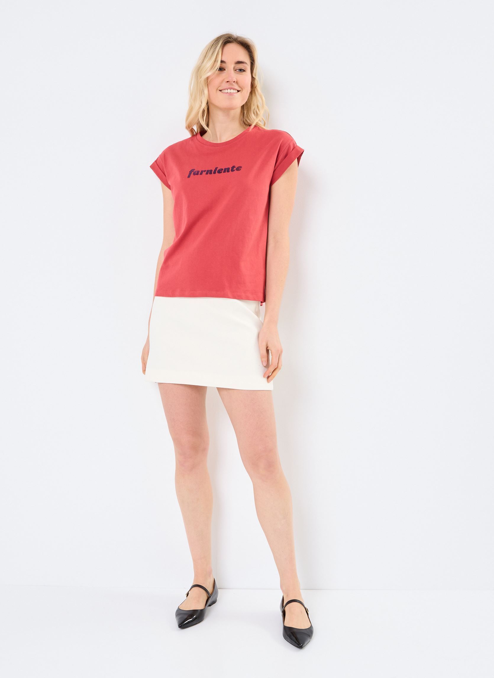 Kurzarm-T-Shirts Pomelo damen orange Grace & Mila Kurzarm-T-Shirts Pomelo damen orange Terracotta