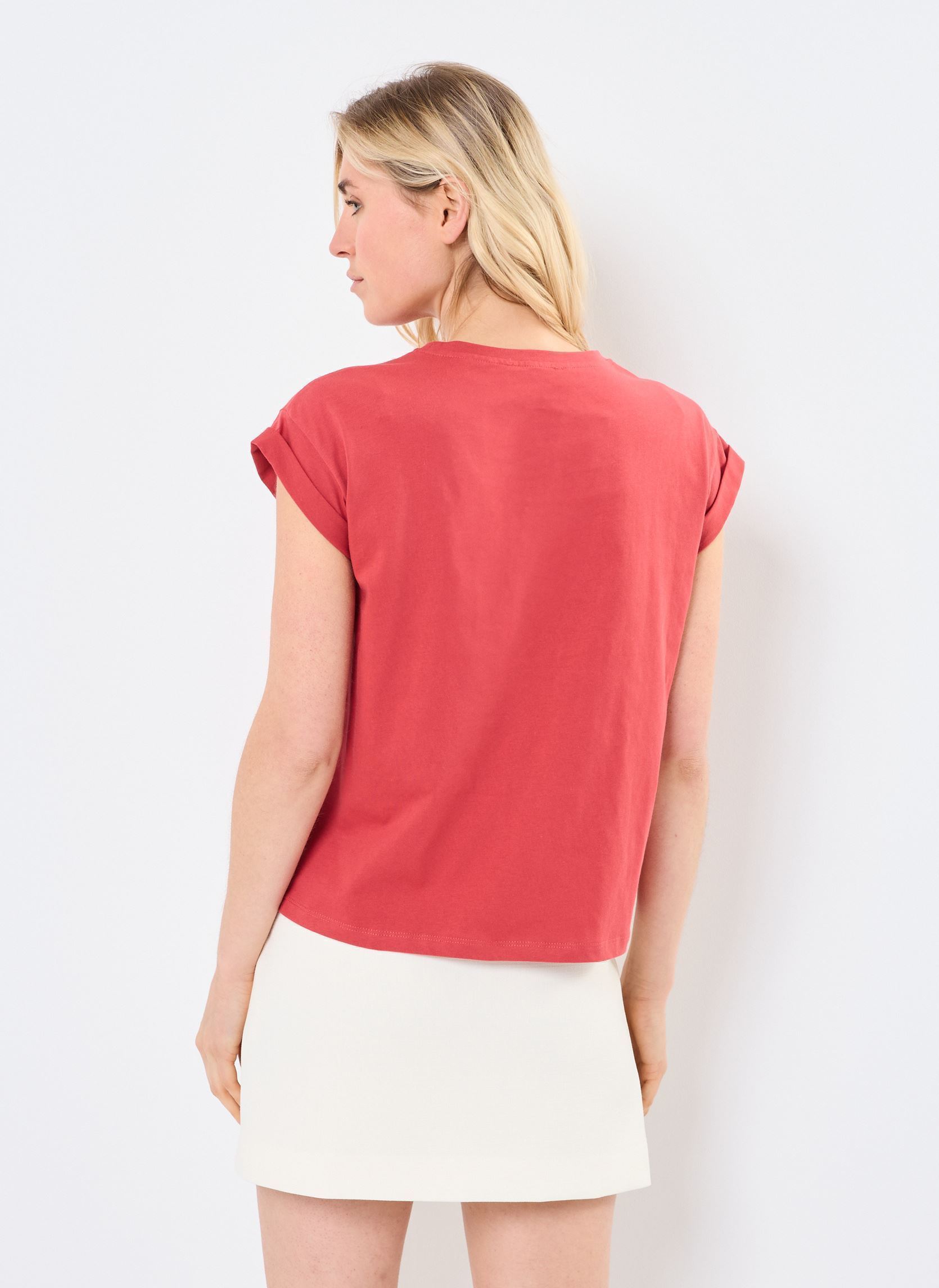 Kurzarm-T-Shirts Pomelo damen orange Grace & Mila Kurzarm-T-Shirts Pomelo damen orange Terracotta