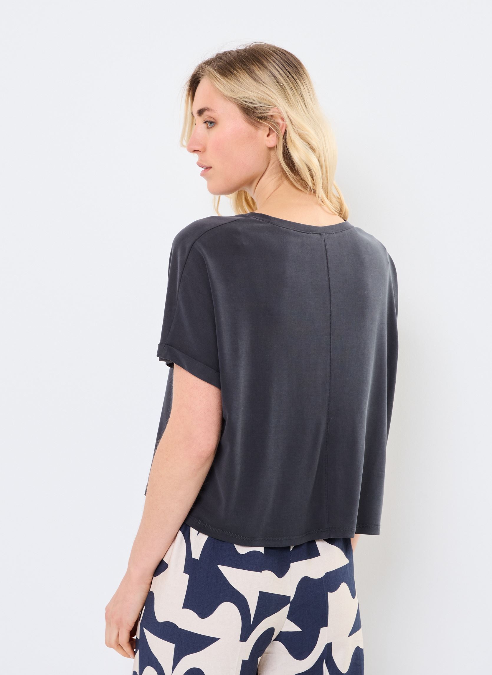 Tee-shirts manches courtes Parma femme gris Grace & Mila Tee-shirts manches courtes Parma femme gris ANTHRACITE