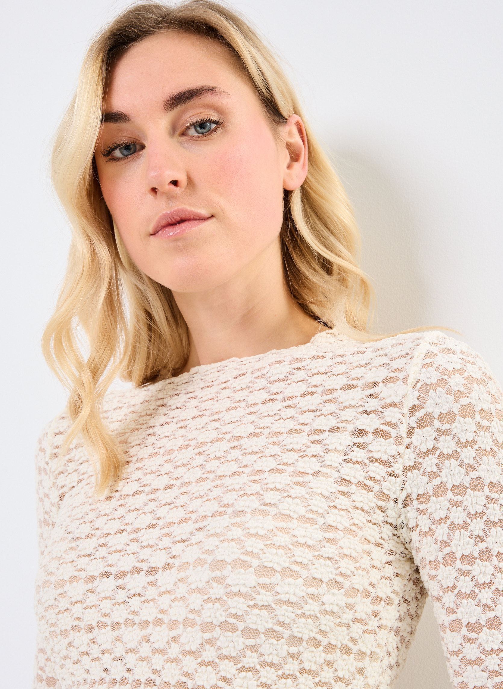 Tee-shirts manches longues Prairie femme blanc Grace & Mila Tee-shirts manches longues Prairie femme blanc Ecru