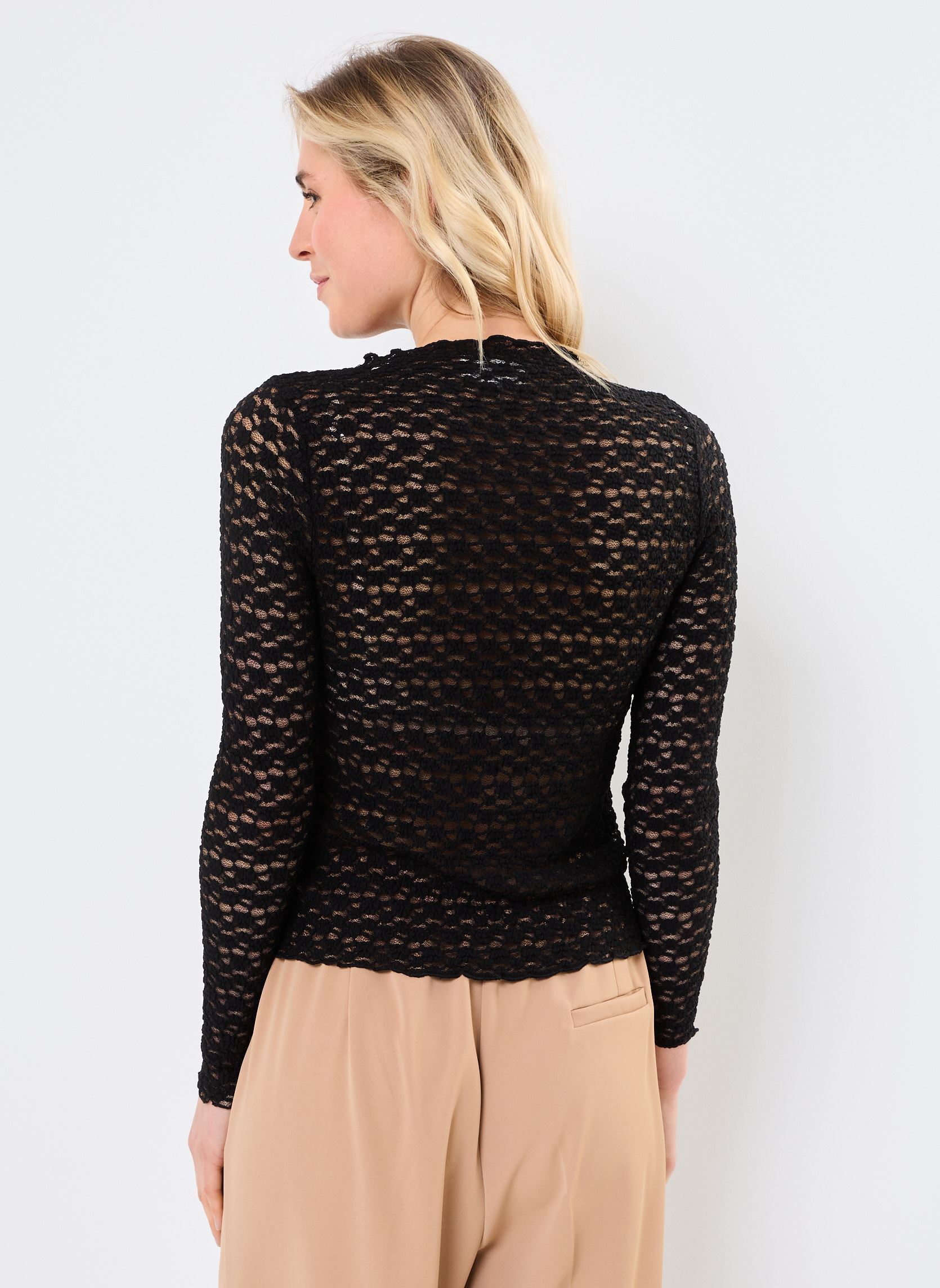 T-shirts met lange mouwen Prairie dames zwart Grace & Mila T-shirts met lange mouwen Prairie dames zwart Noir