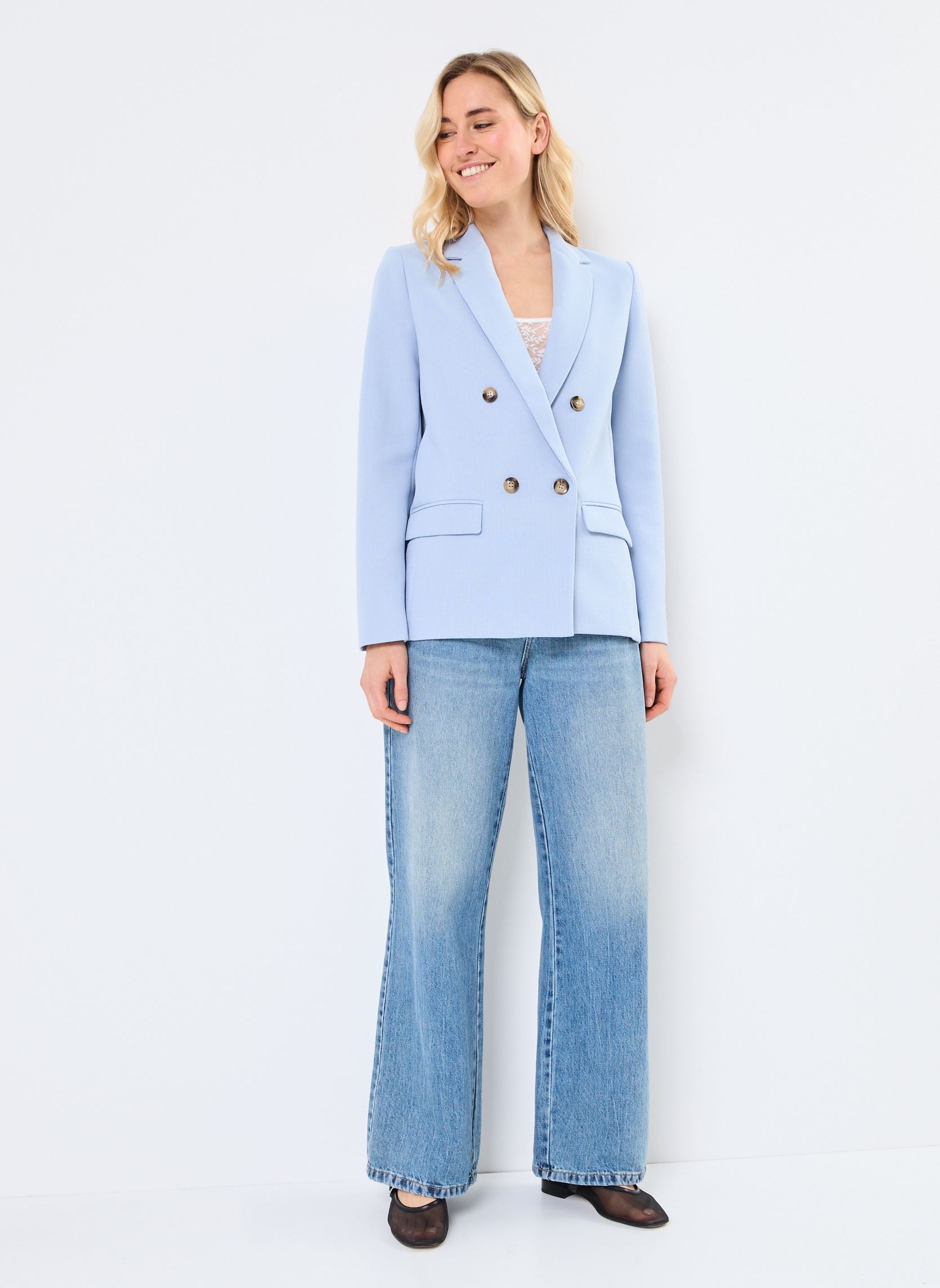 Vestes de blazer Parfaite femme bleu Grace & Mila Vestes de blazer Parfaite femme bleu Bleu
