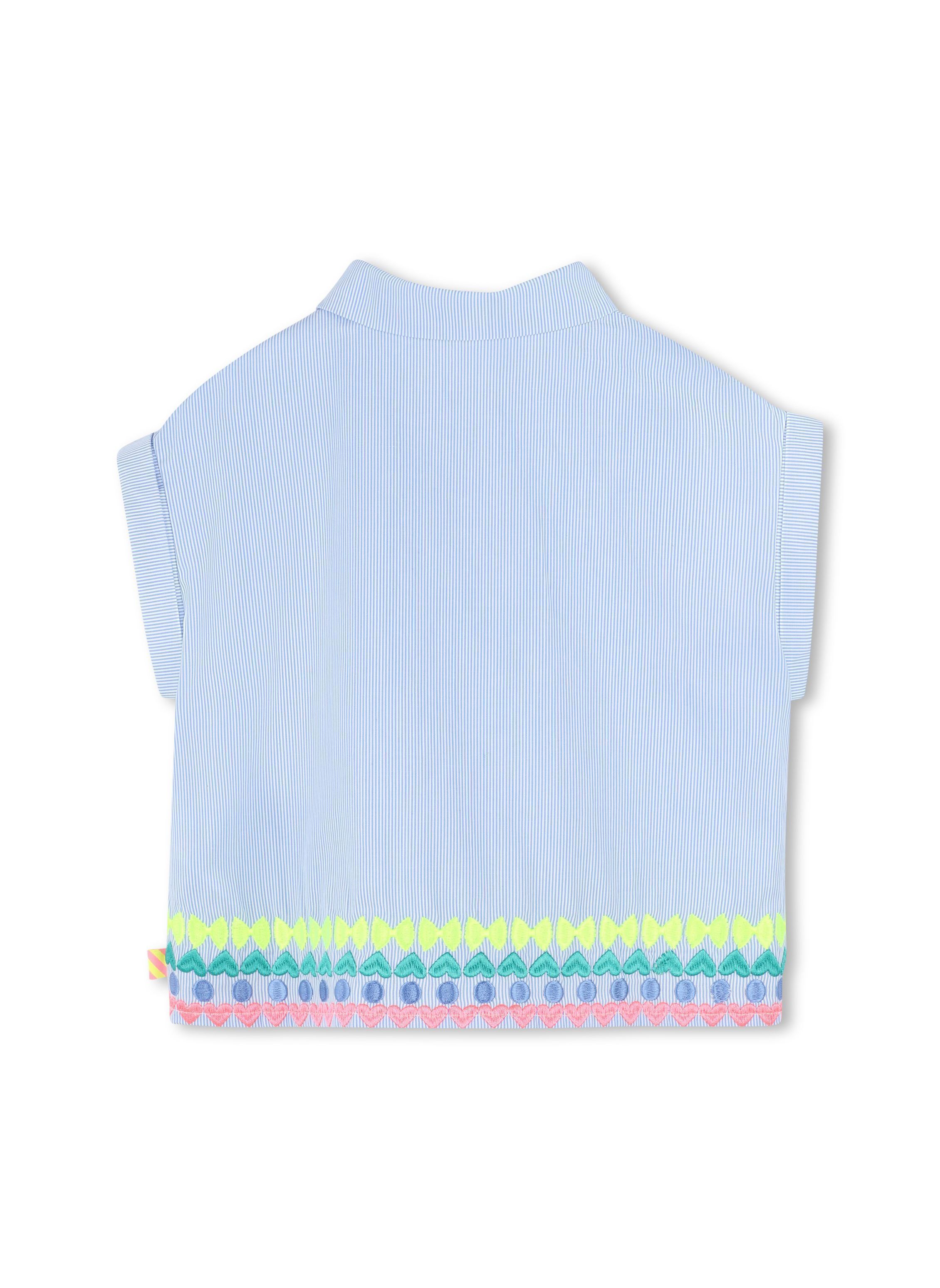 Chemises manches courtes U20845 fille bleu Billieblush Chemises manches courtes U20845 fille bleu ICE WATER