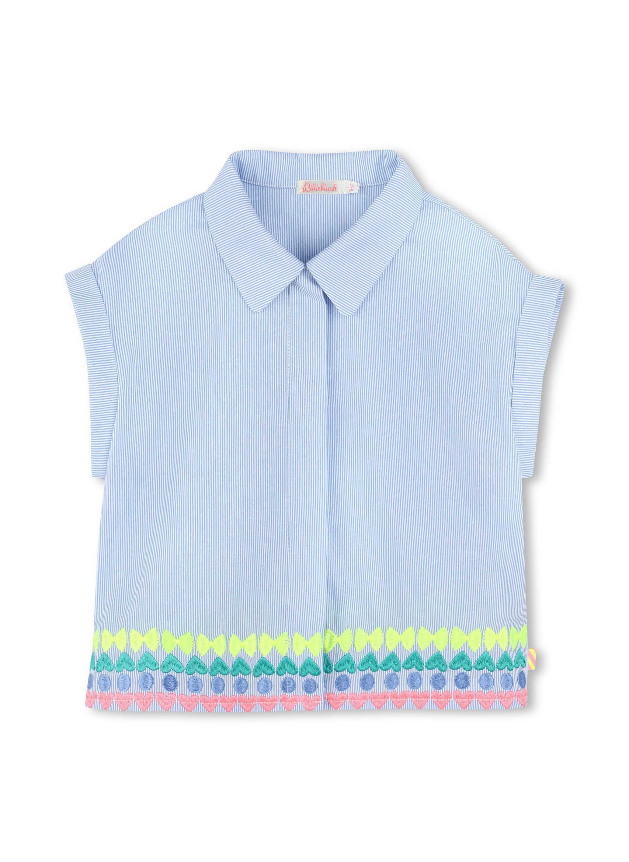 Chemises manches courtes U20845 fille bleu Billieblush Chemises manches courtes U20845 fille bleu ICE WATER