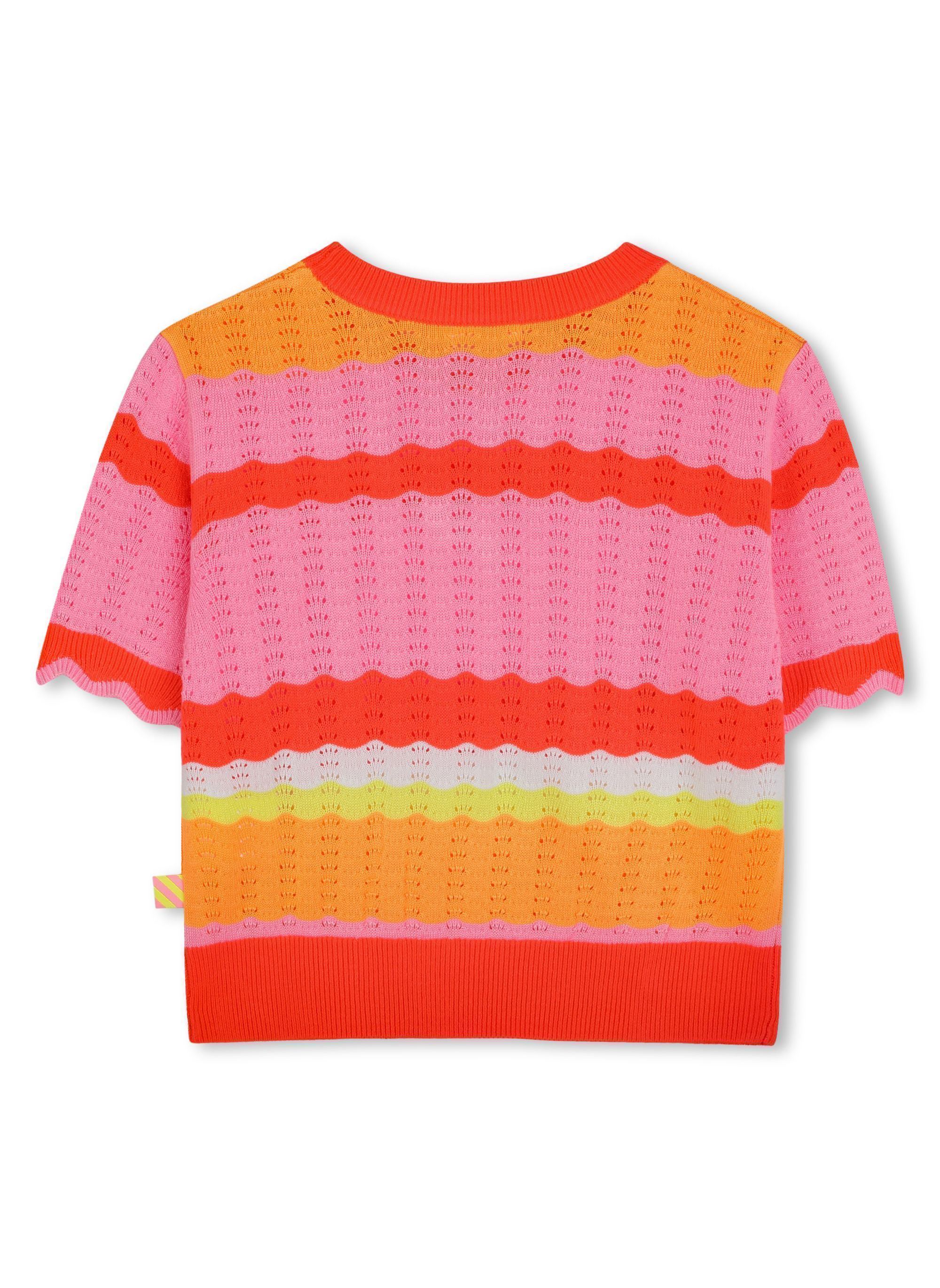 Pulls U20842 fille orange Billieblush Pulls U20842 fille orange Corail Fluo