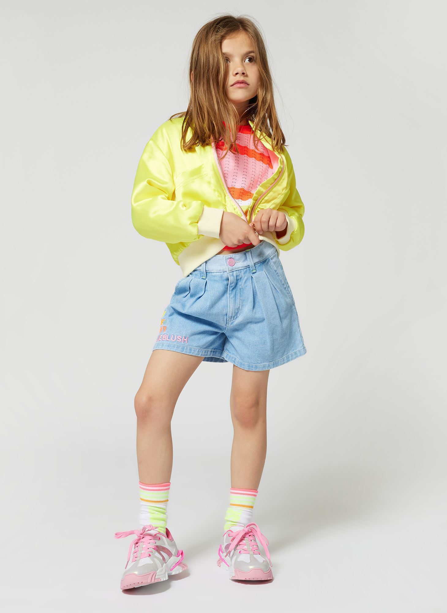 Pulls U20842 fille orange Billieblush Pulls U20842 fille orange Corail Fluo