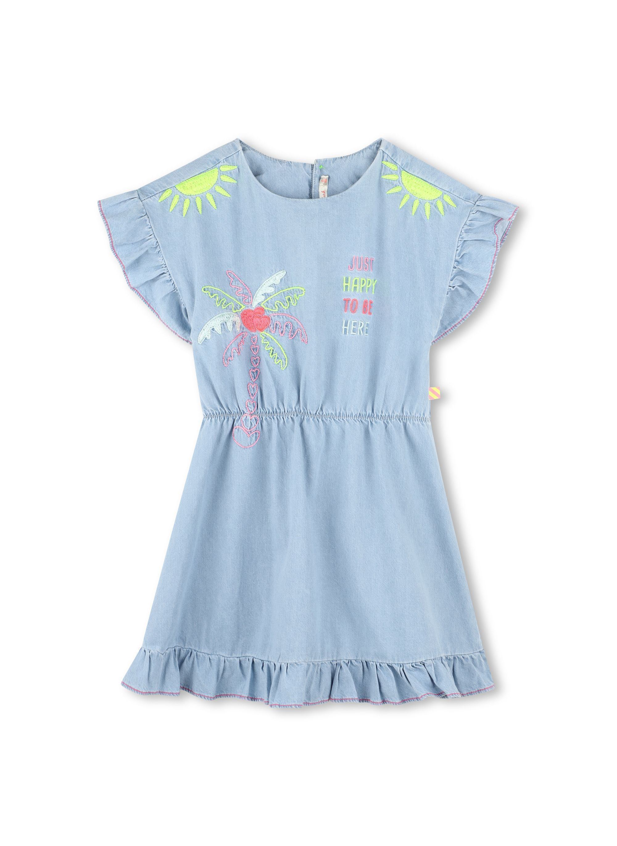Robes U21024 fille bleu Billieblush Robes U21024 fille bleu BLEACH