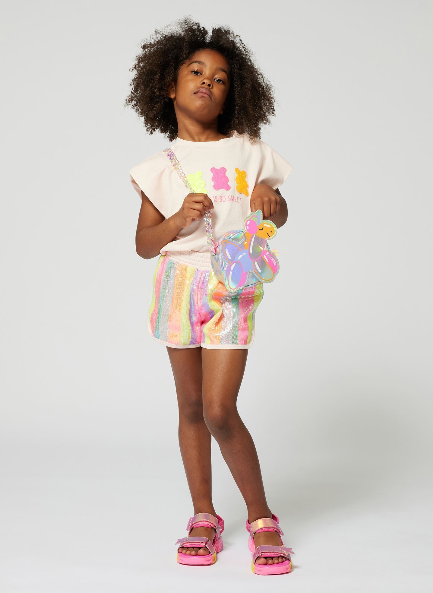 Shorts U21067 fille rose Billieblush Shorts U21067 fille rose PALE ROSE