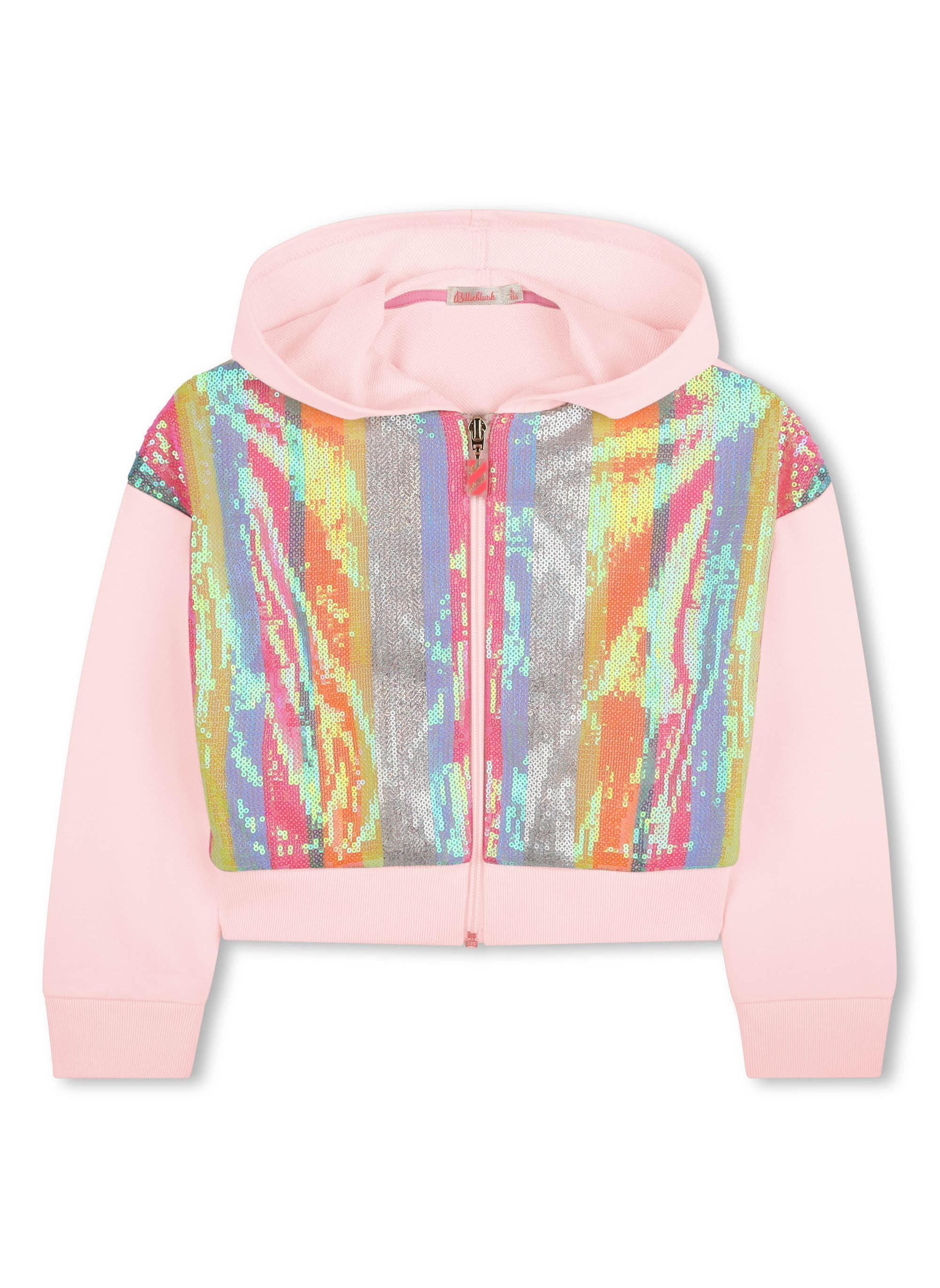 Sweats zippés U21064 fille rose Billieblush Sweats zippés U21064 fille rose PALE ROSE