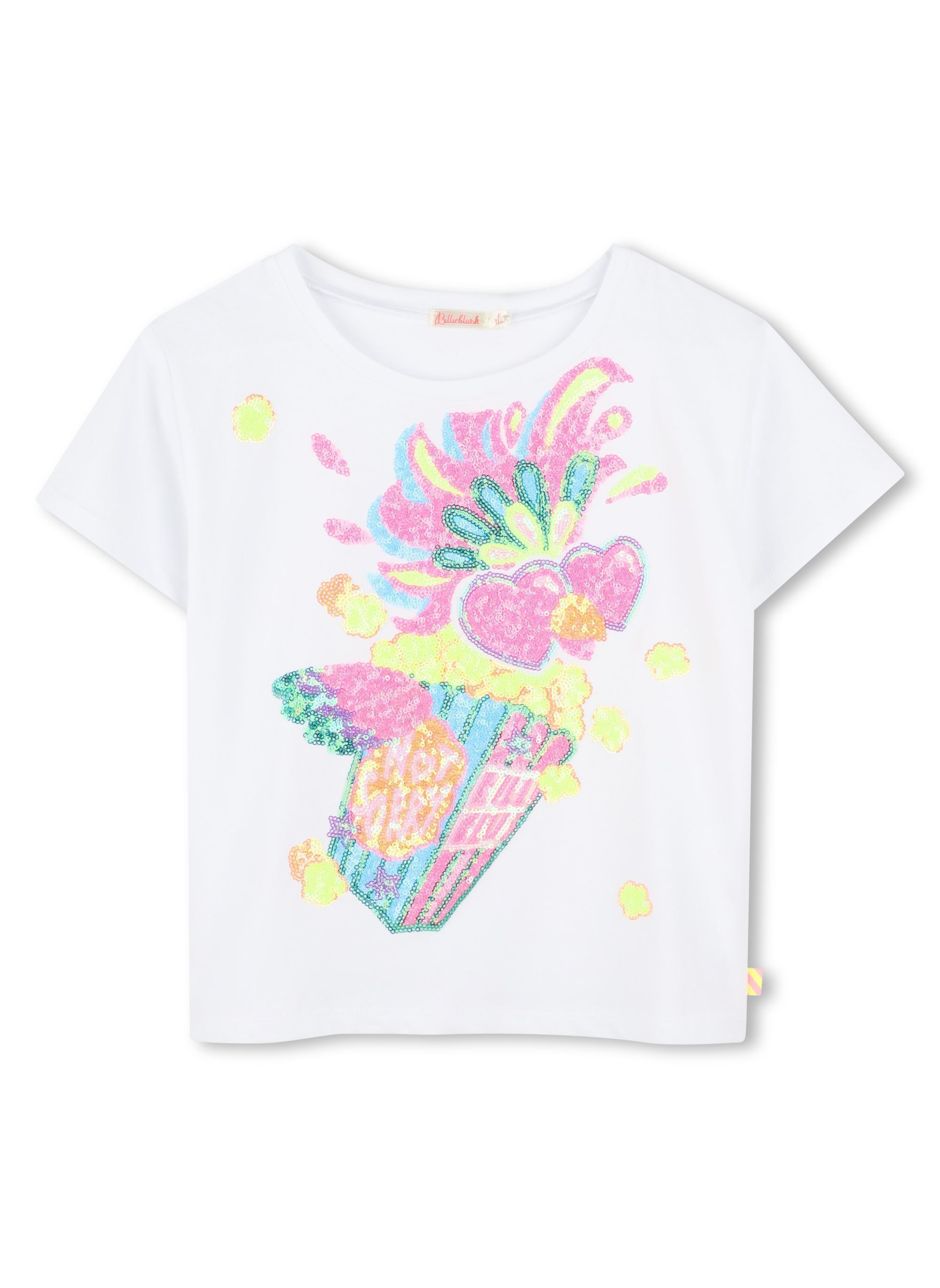 Kurzarm-T-Shirts U20924 mädchen weiß Billieblush Kurzarm-T-Shirts U20924 mädchen weiß BLANC