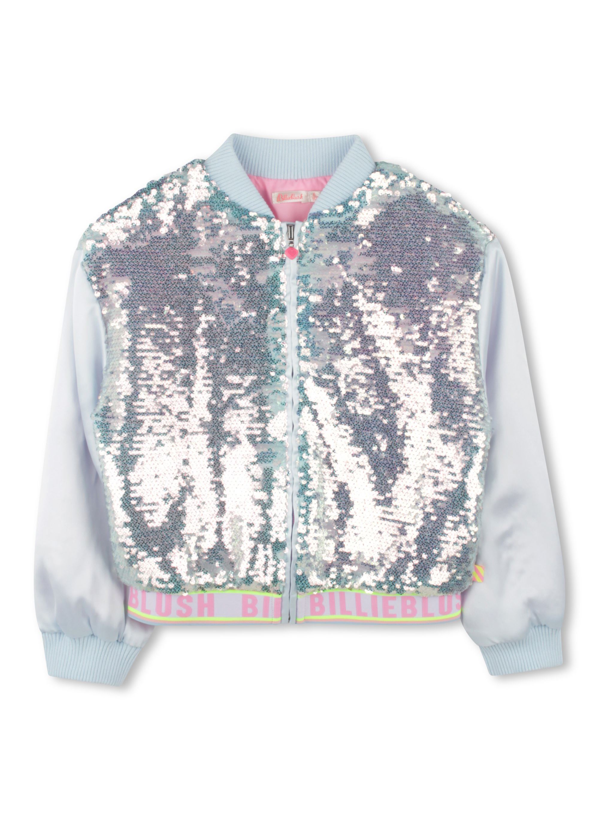 Bomberjacken U20884 mädchen blau Billieblush Bomberjacken U20884 mädchen blau BEACH GLASS