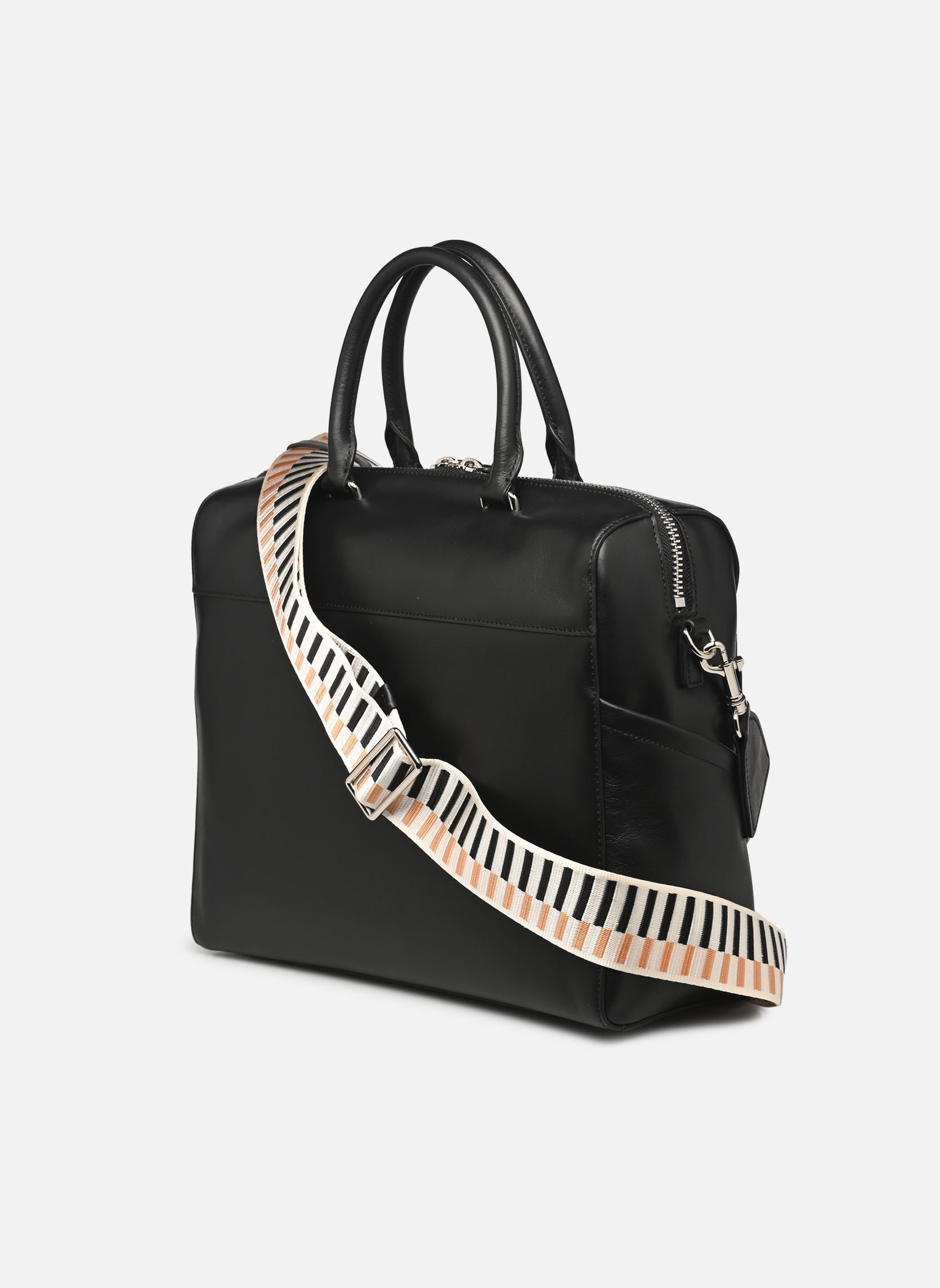Sacs à main Sac polochon Zippé L Donna Linea femme noir Lancaster Sacs à main Sac polochon Zippé L Donna Linea femme noir NOIR