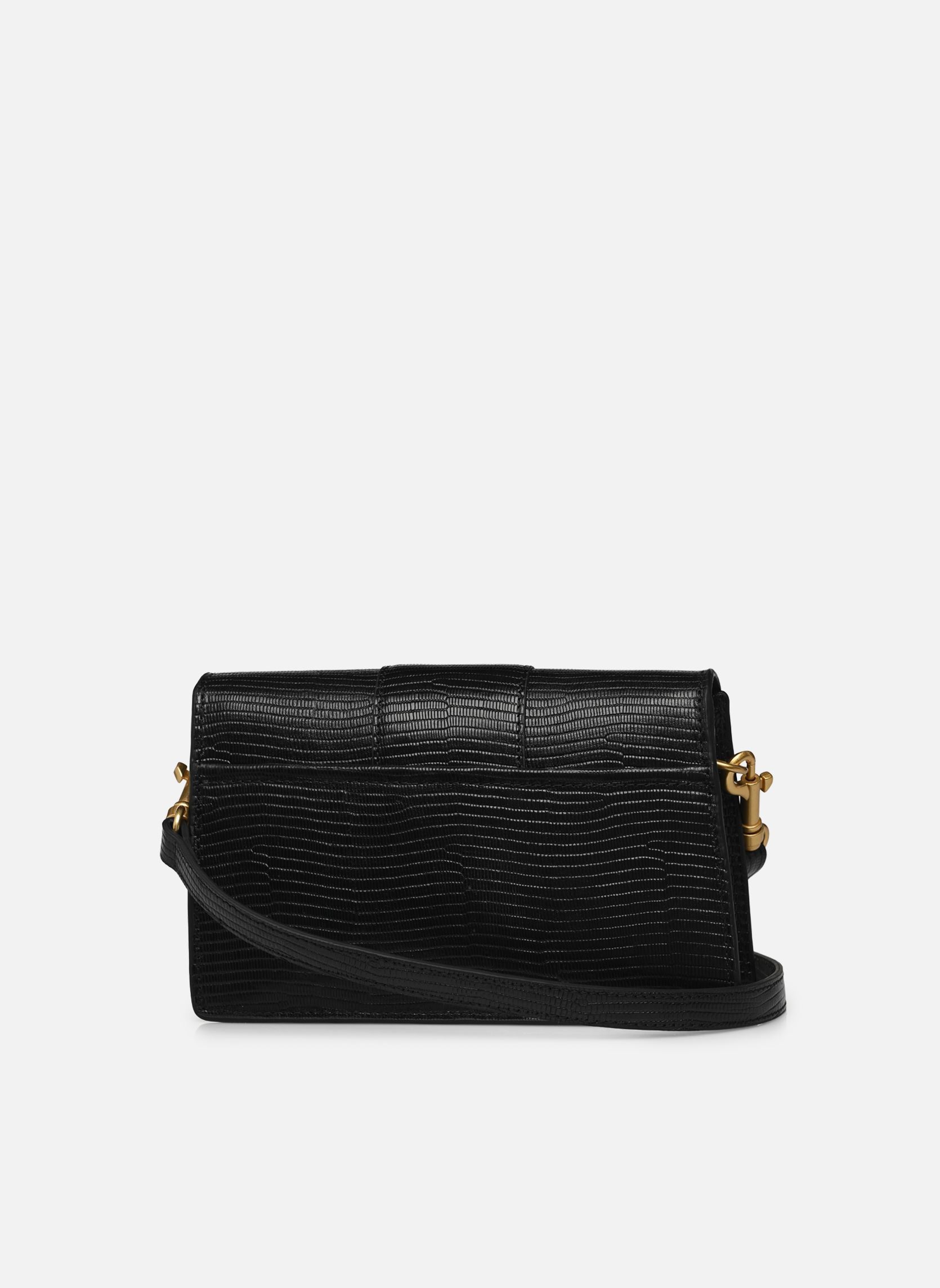 Umhängetaschen Sac trotteur A rabat avec fermoir S Léza damen schwarz Lancaster Umhängetaschen Sac trotteur A rabat avec fermoir S Léza damen schwarz NOIR LÉZARD