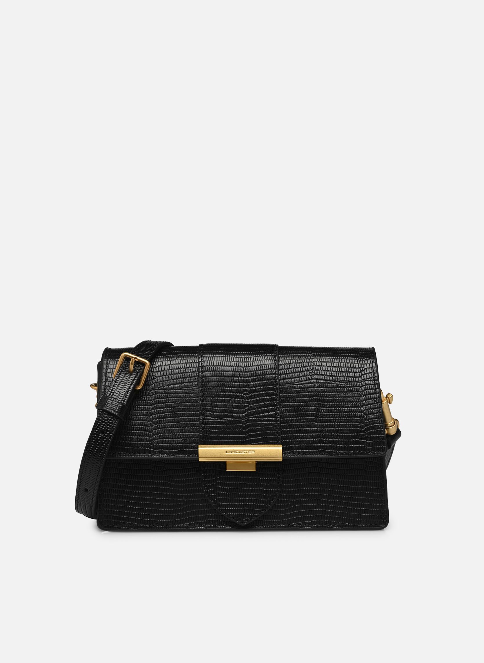 Sacs bandoulière Sac trotteur A rabat avec fermoir S Léza femme noir Lancaster Sacs bandoulière Sac trotteur A rabat avec fermoir S Léza femme noir NOIR LÉZARD