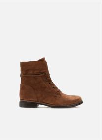 Bottines basses Bottines à lacets rouges en cuir lisse femme marron Gabor Bottines basses Bottines à lacets rouges en cuir lisse femme marron Marron