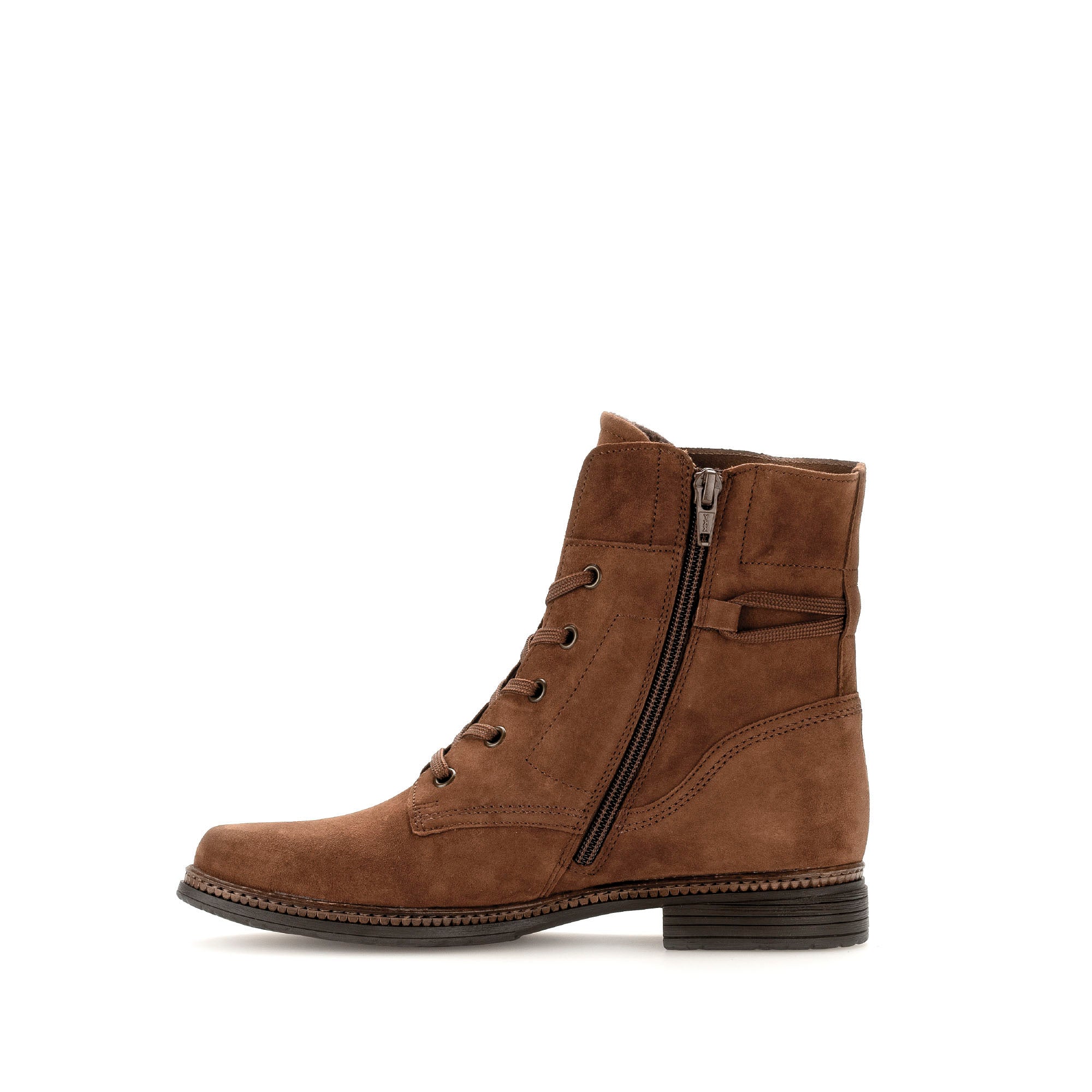 Bottines basses Bottines à lacets rouges en cuir lisse femme marron Gabor Bottines basses Bottines à lacets rouges en cuir lisse femme marron Marron