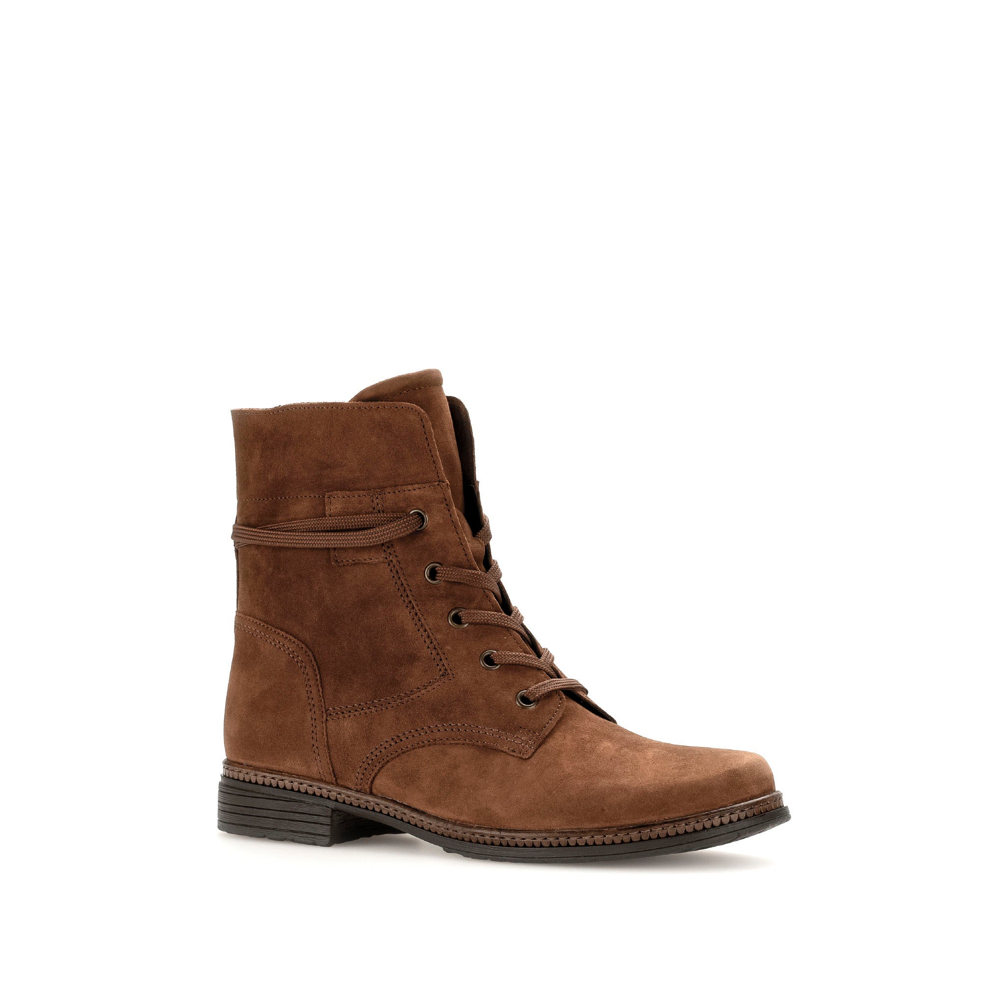Bottines basses Bottines à lacets rouges en cuir lisse femme marron Gabor Bottines basses Bottines à lacets rouges en cuir lisse femme marron Marron