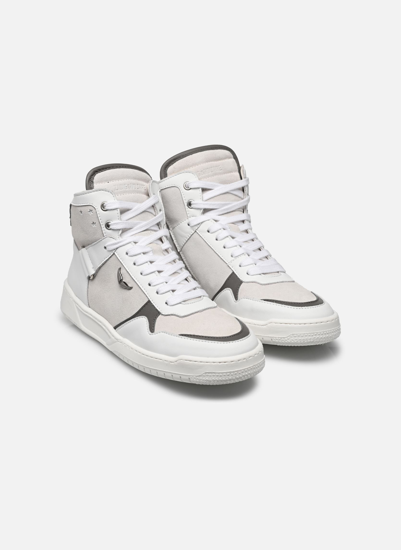 Baskets X60288 fille blanc Zadig & Voltaire Baskets X60288 fille blanc Blanc Gris