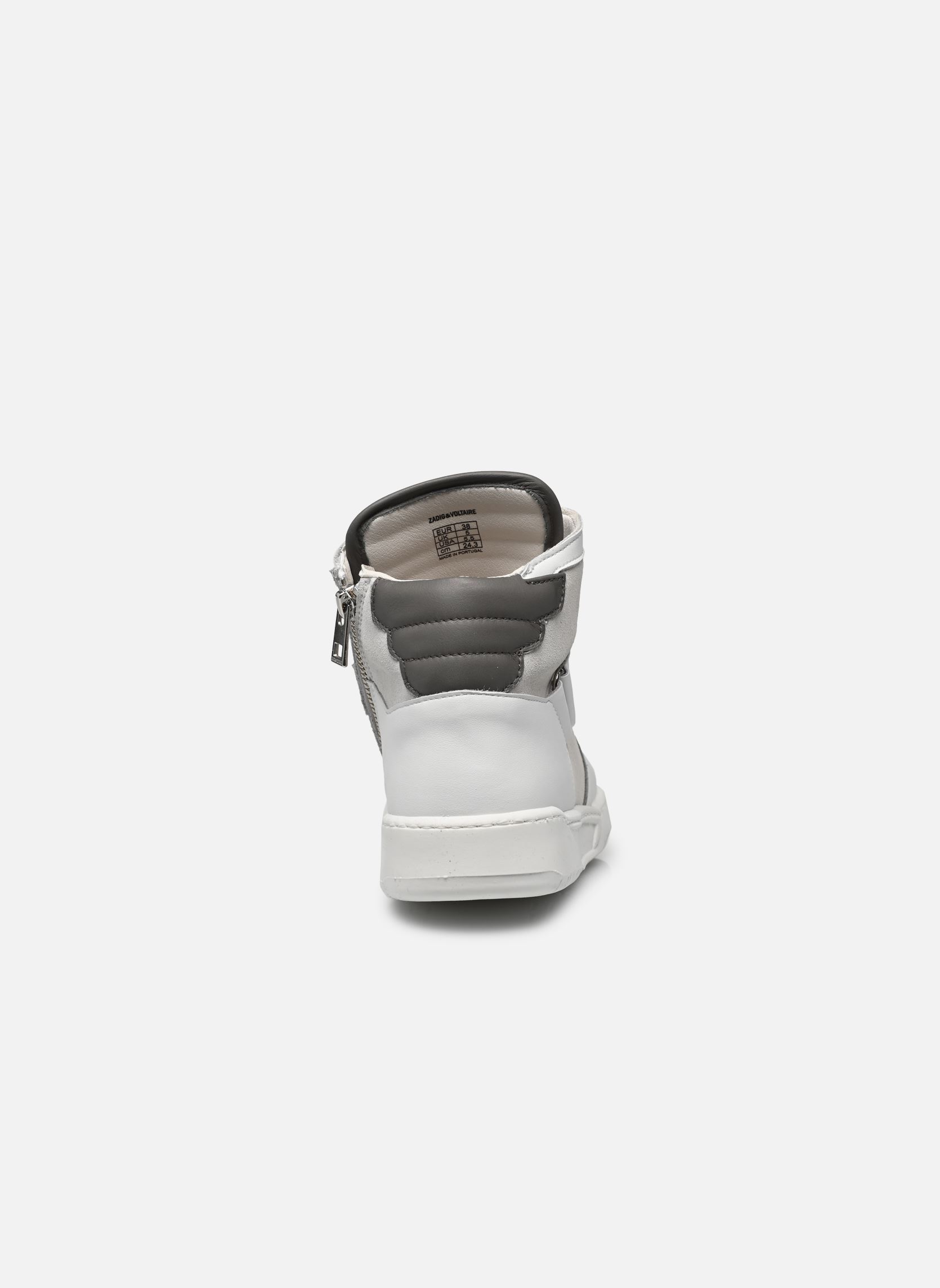 Baskets X60288 fille blanc Zadig & Voltaire Baskets X60288 fille blanc Blanc Gris
