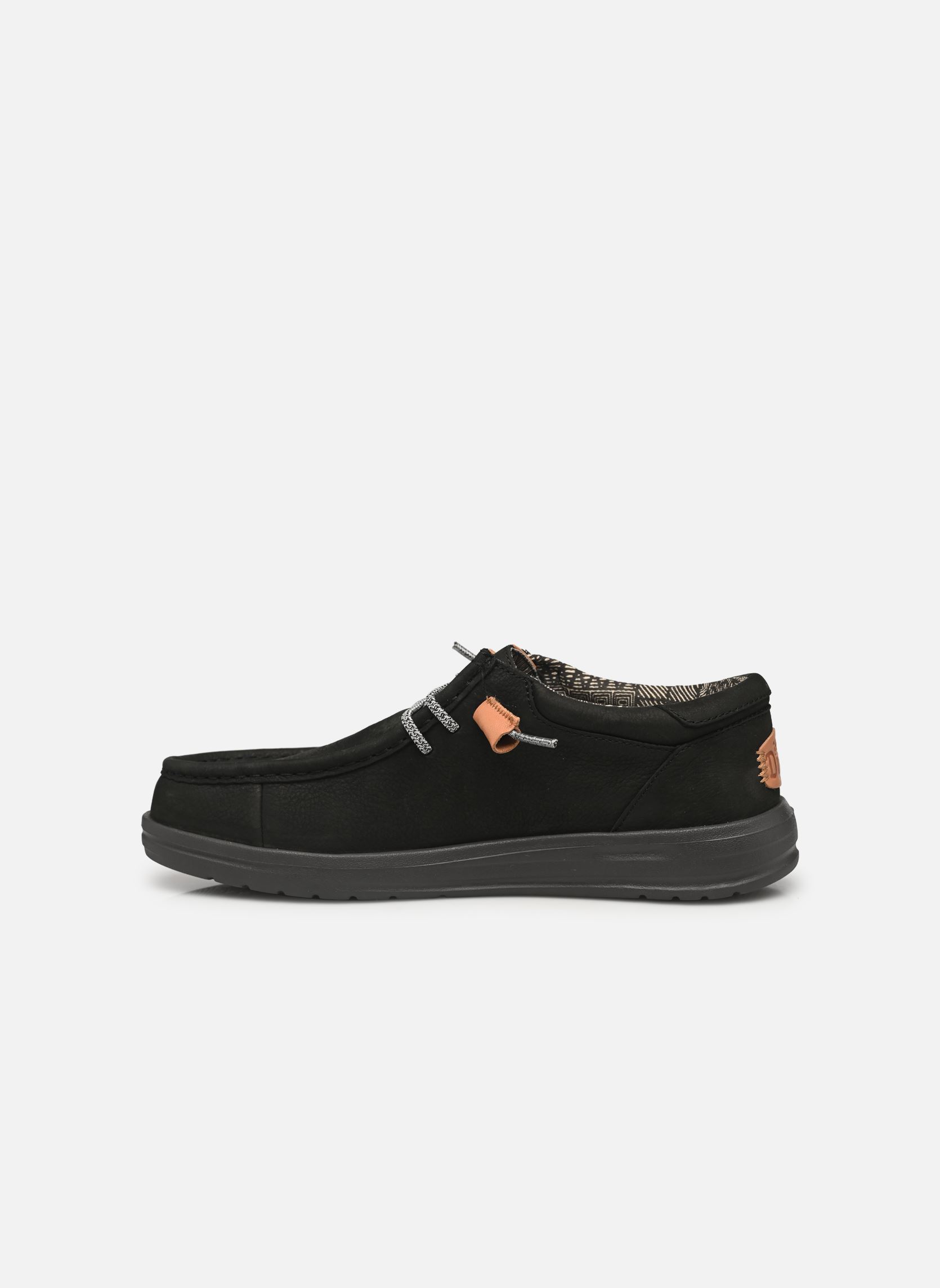 Zapatillas Wally Grip Craft Leather hombre negro HEYDUDE Zapatillas Wally Grip Craft Leather hombre negro BLACK