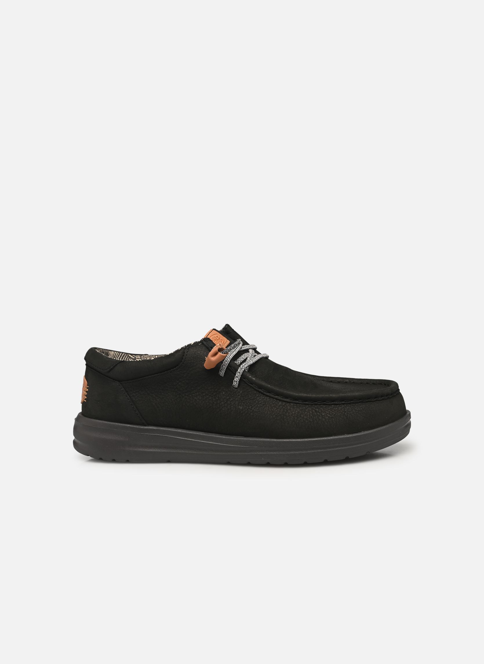 Zapatillas Wally Grip Craft Leather hombre negro HEYDUDE Zapatillas Wally Grip Craft Leather hombre negro BLACK