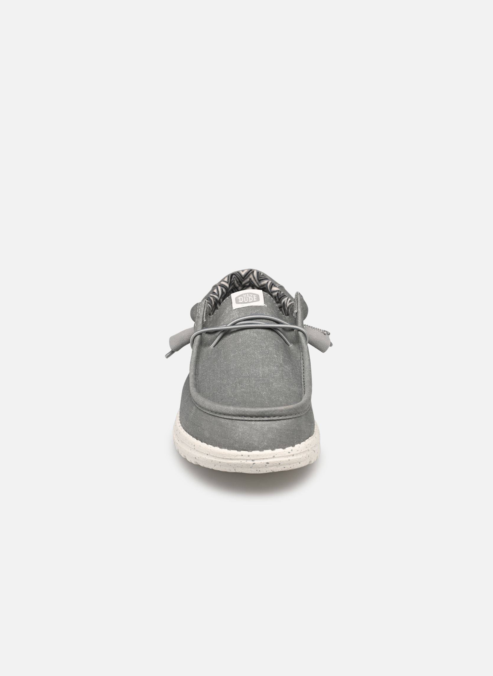 Baskets toile Wally Stretch Canvas homme gris HEYDUDE Baskets toile Wally Stretch Canvas homme gris Light Grey