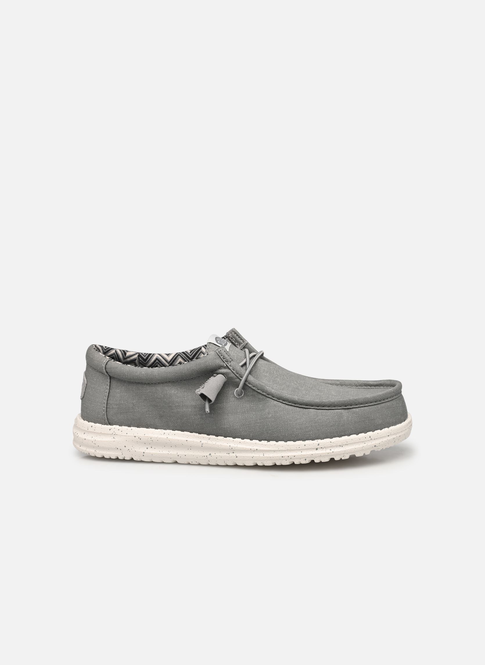 Baskets toile Wally Stretch Canvas homme gris HEYDUDE Baskets toile Wally Stretch Canvas homme gris Light Grey