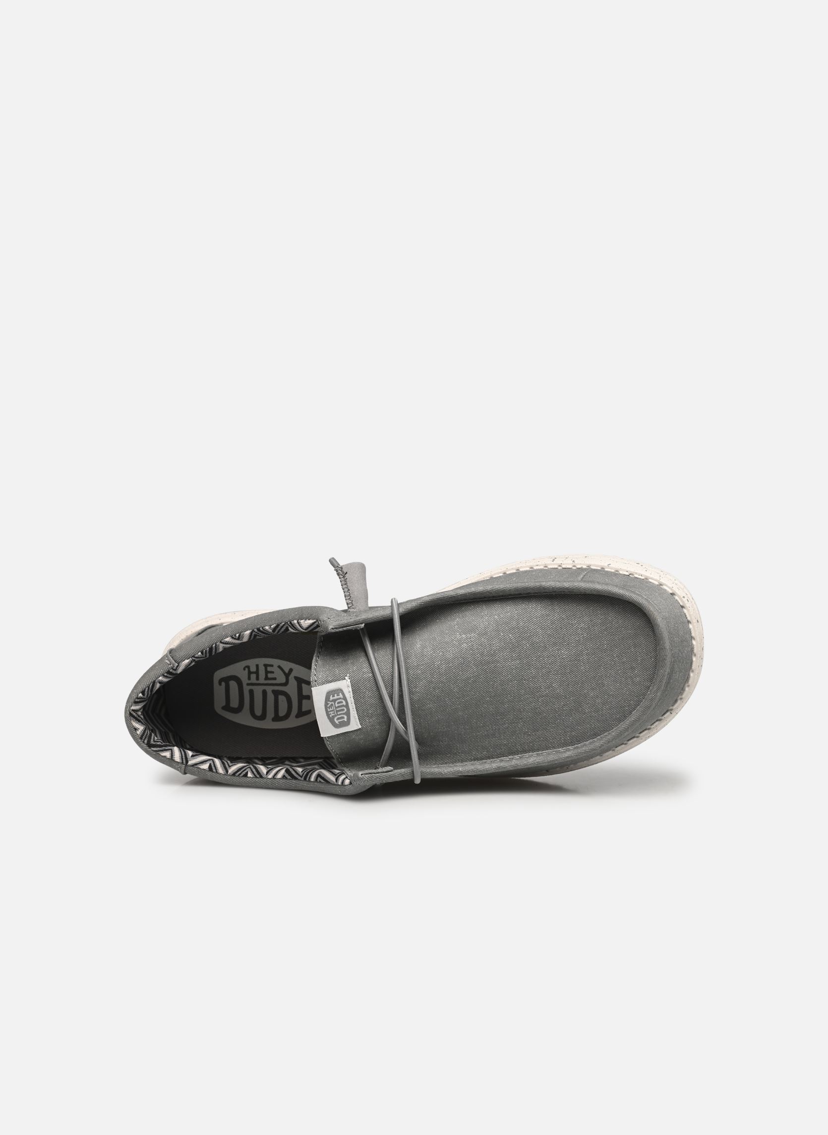 Baskets toile Wally Stretch Canvas homme gris HEYDUDE Baskets toile Wally Stretch Canvas homme gris Light Grey