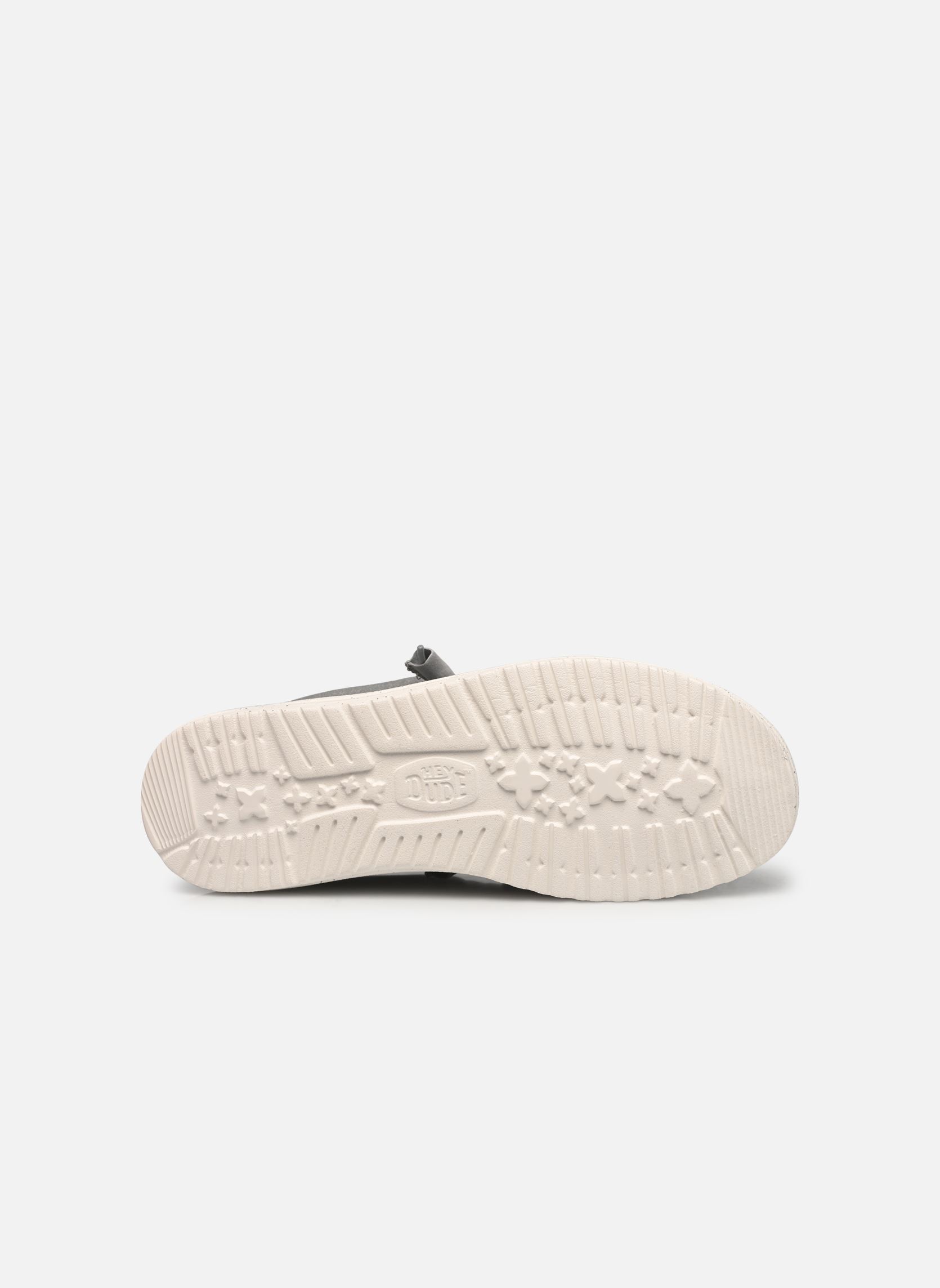 Baskets toile Wally Stretch Canvas homme gris HEYDUDE Baskets toile Wally Stretch Canvas homme gris Light Grey