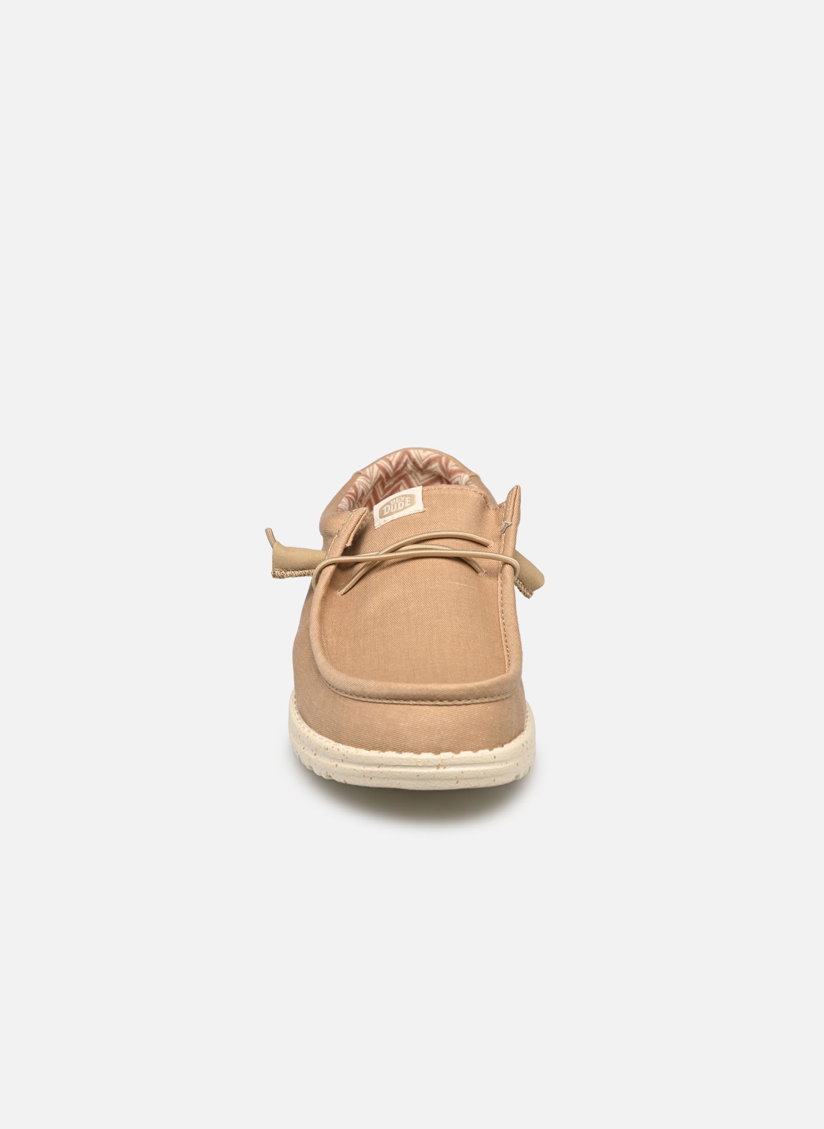Print sneakers Wally Stretch Canvas heren beige HEYDUDE Print sneakers Wally Stretch Canvas heren beige Tan