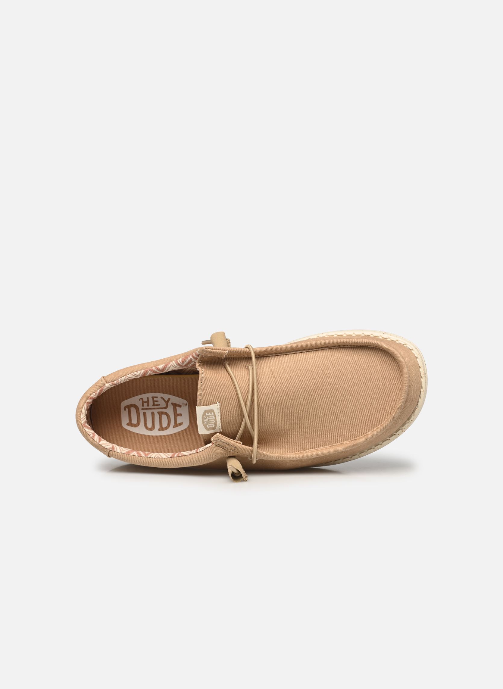 Print sneakers Wally Stretch Canvas heren beige HEYDUDE Print sneakers Wally Stretch Canvas heren beige Tan