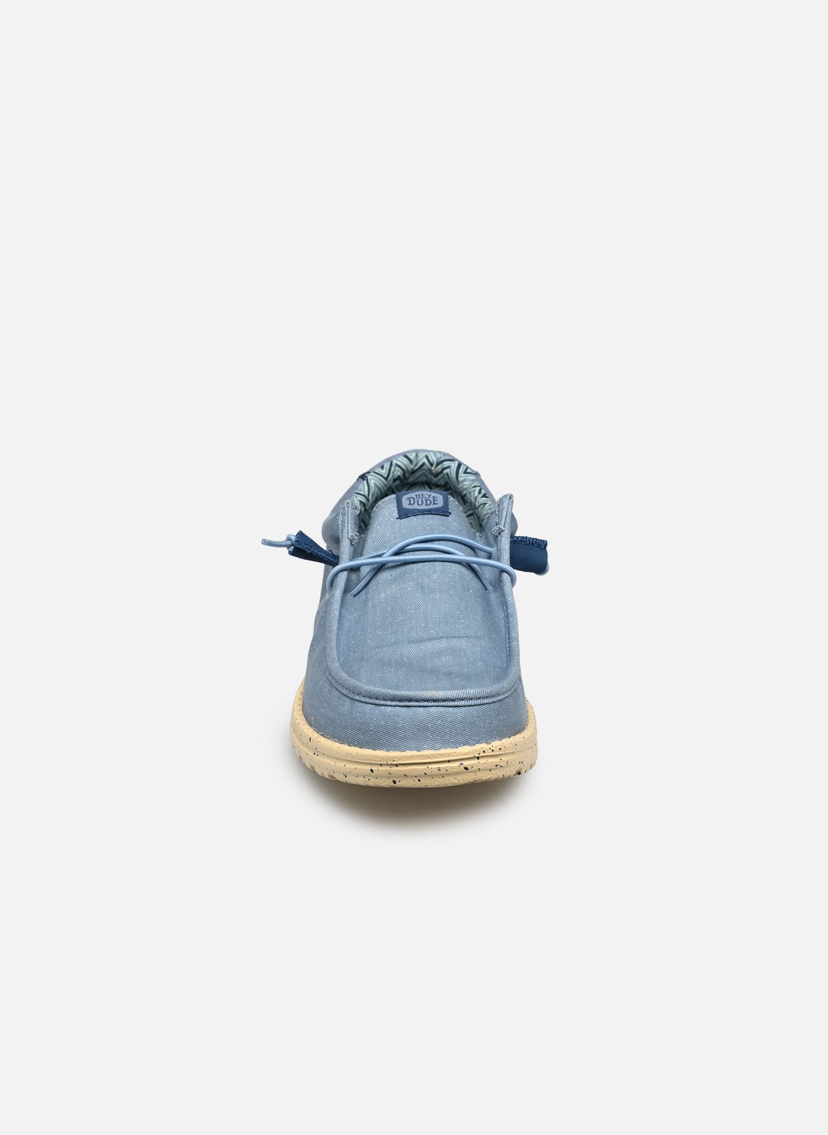 Print sneakers Wally Stretch Canvas heren blauw HEYDUDE Print sneakers Wally Stretch Canvas heren blauw Faded Denim/Boulder Tan