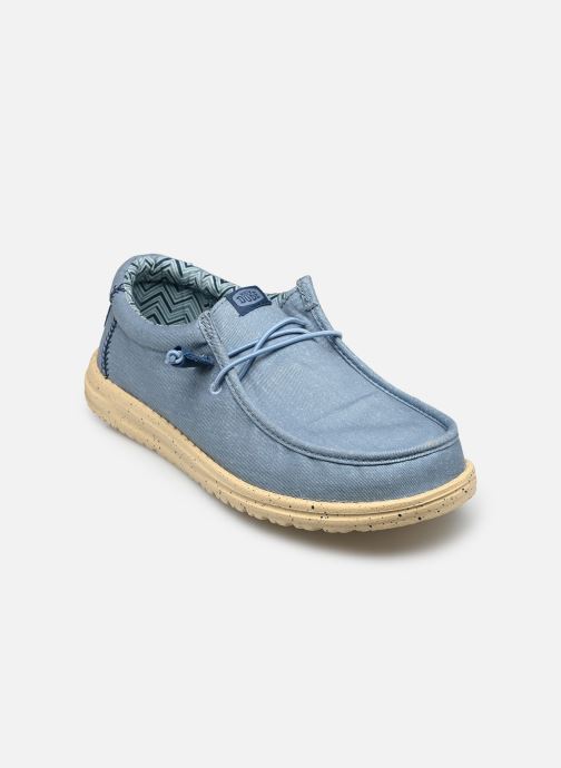 HEYDUDE Baskets toile Wally Stretch Canvas homme bleu