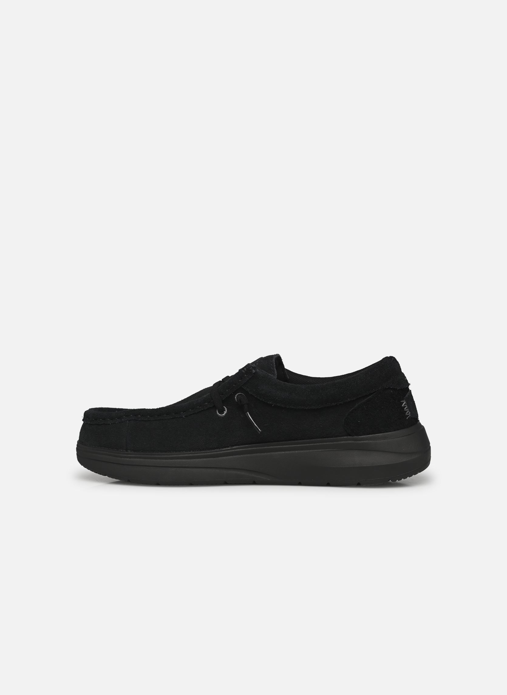 Baskets Wally COMF Suede homme noir HEYDUDE Baskets Wally COMF Suede homme noir Black