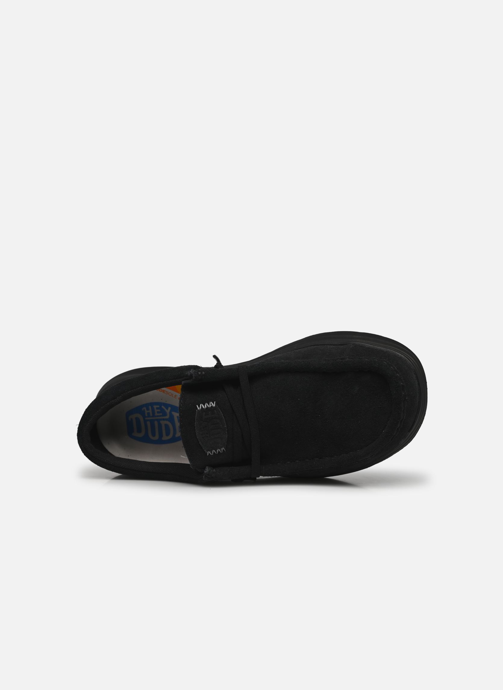 Baskets Wally COMF Suede homme noir HEYDUDE Baskets Wally COMF Suede homme noir Black