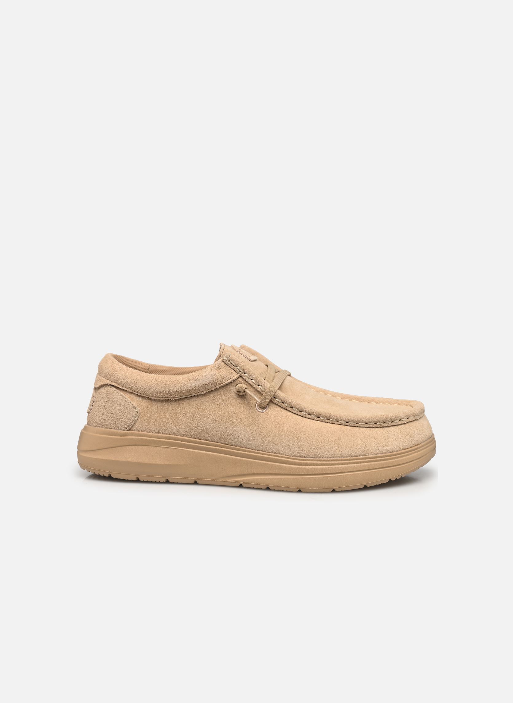 Baskets Wally COMF Suede homme beige HEYDUDE Baskets Wally COMF Suede homme beige Tan