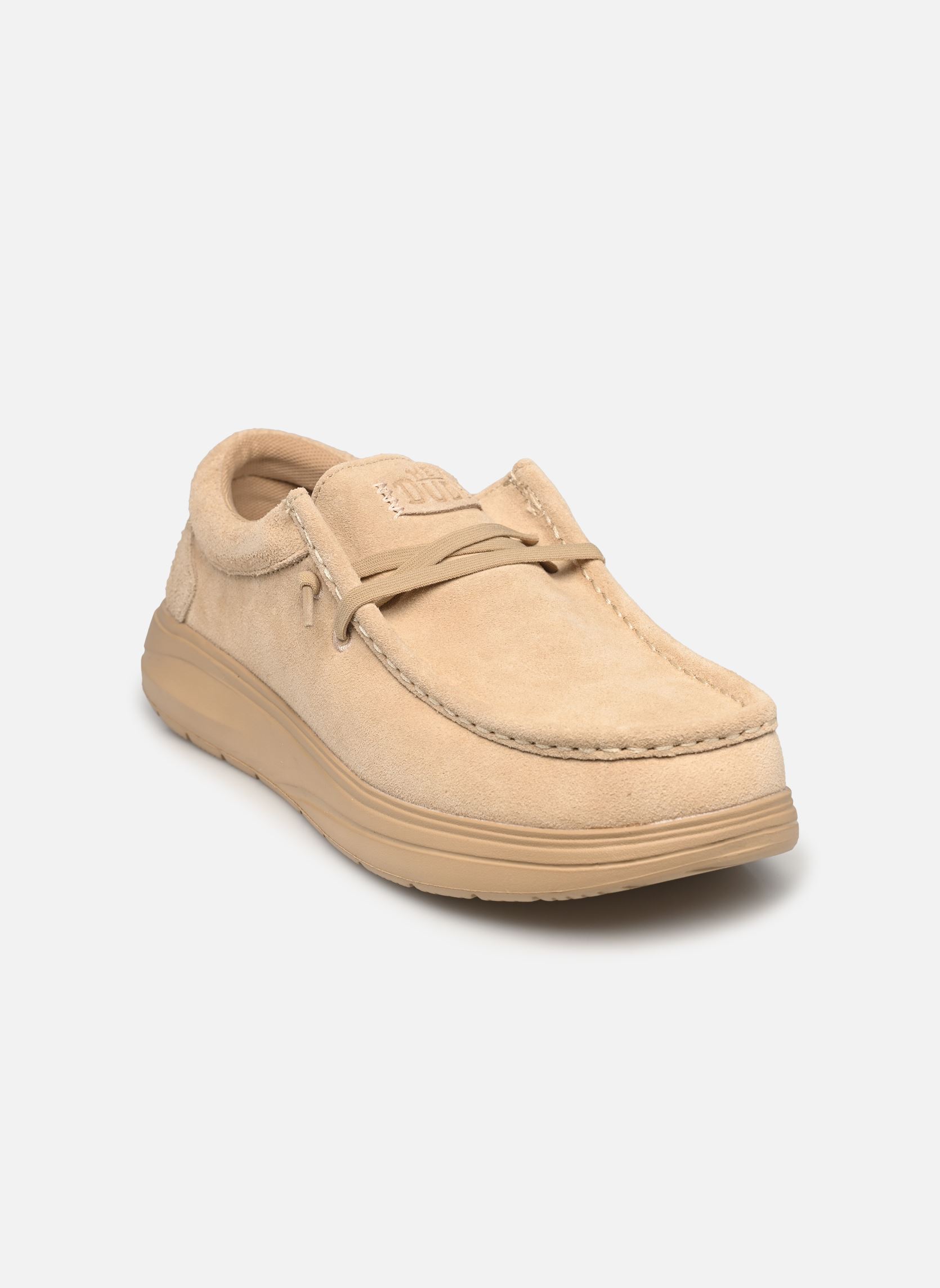 Baskets Wally COMF Suede homme beige HEYDUDE Baskets Wally COMF Suede homme beige Tan