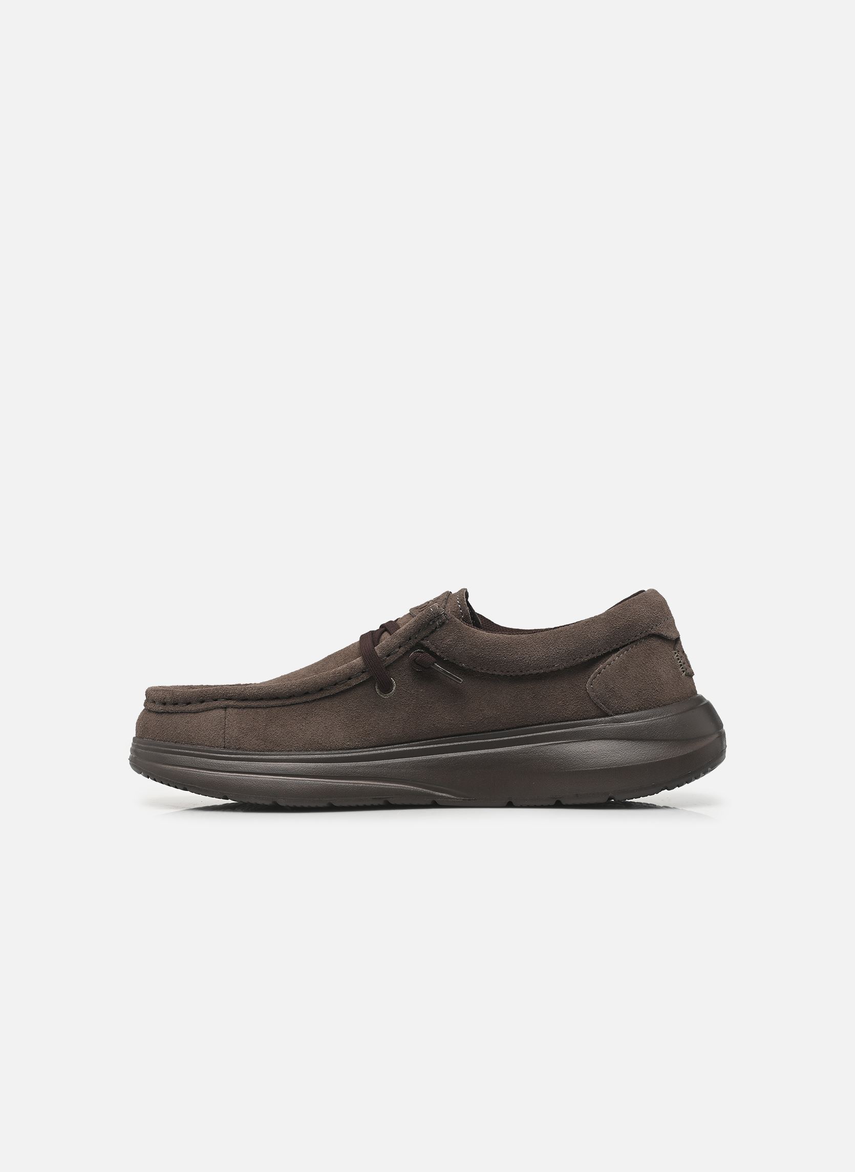 Baskets Wally COMF Suede homme marron HEYDUDE Baskets Wally COMF Suede homme marron Major Brown/Mole Brown