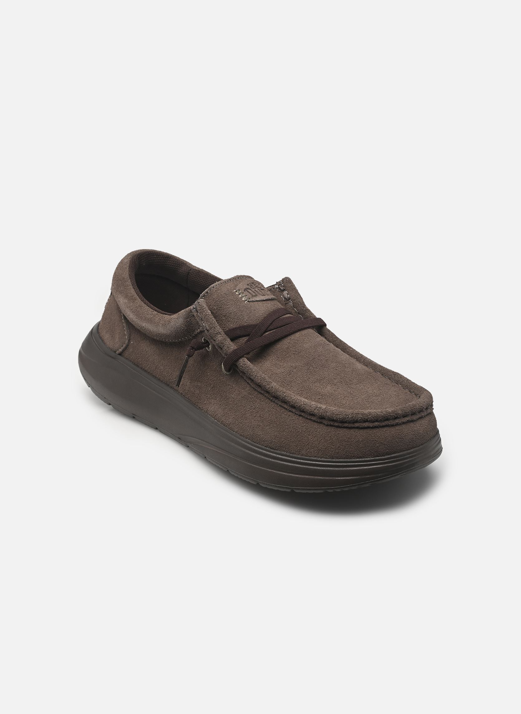 Baskets Wally COMF Suede homme marron HEYDUDE Baskets Wally COMF Suede homme marron Major Brown/Mole Brown