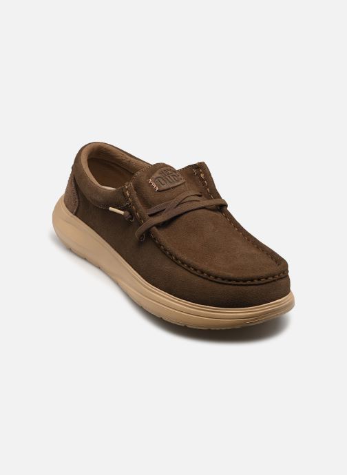HEYDUDE Baskets Wally COMF Suede homme marron