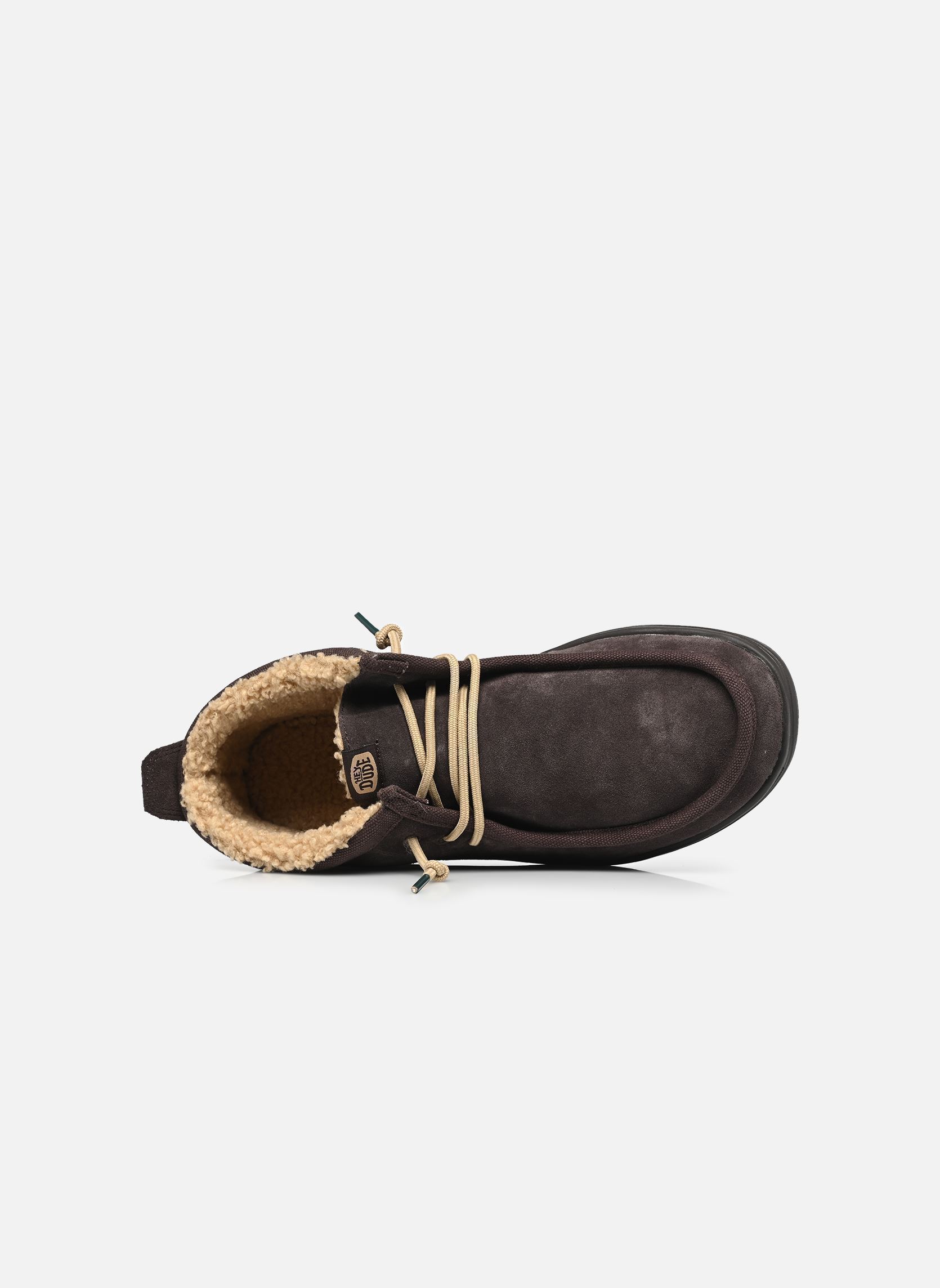 Baskets montantes Wally Mid GripR Warmth homme marron HEYDUDE Baskets montantes Wally Mid GripR Warmth homme marron Mole brown