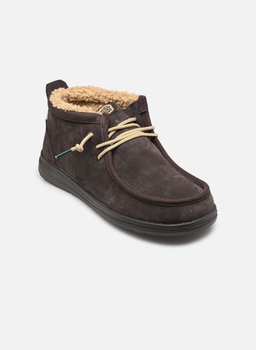 HEYDUDE Baskets montantes Wally Mid GripR Warmth homme marron