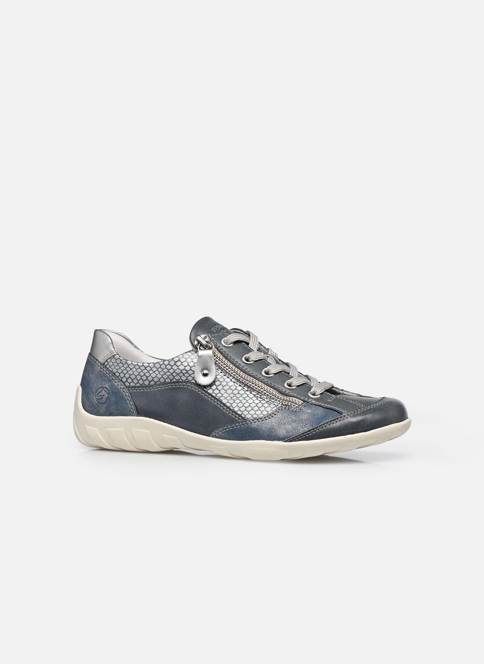 Lage sneakers R3410 dames blauw Remonte Lage sneakers R3410 dames blauw WHITEBLUE/ADRIA/SILBER/SILVER/