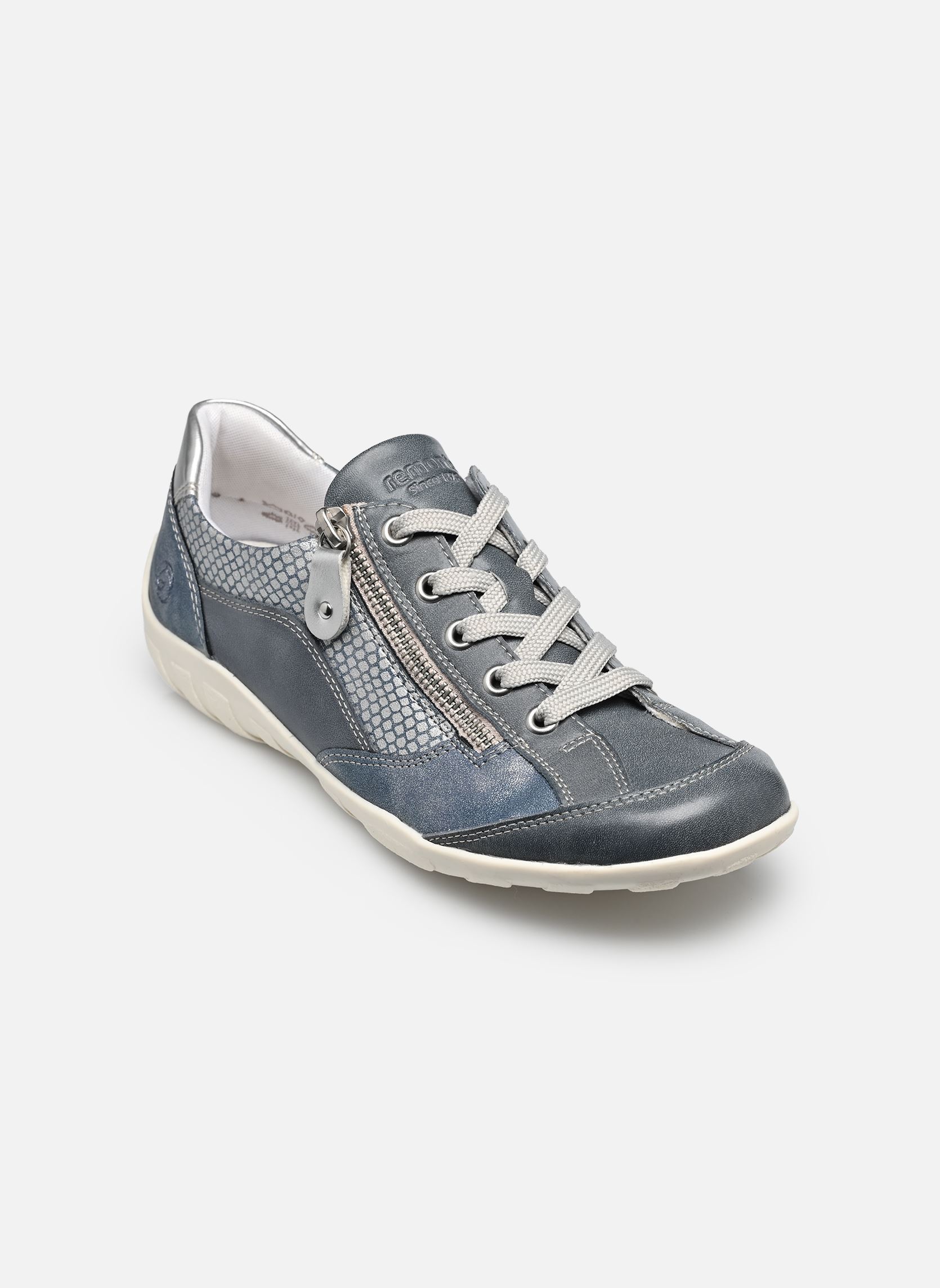 Lage sneakers R3410 dames blauw Remonte Lage sneakers R3410 dames blauw WHITEBLUE/ADRIA/SILBER/SILVER/