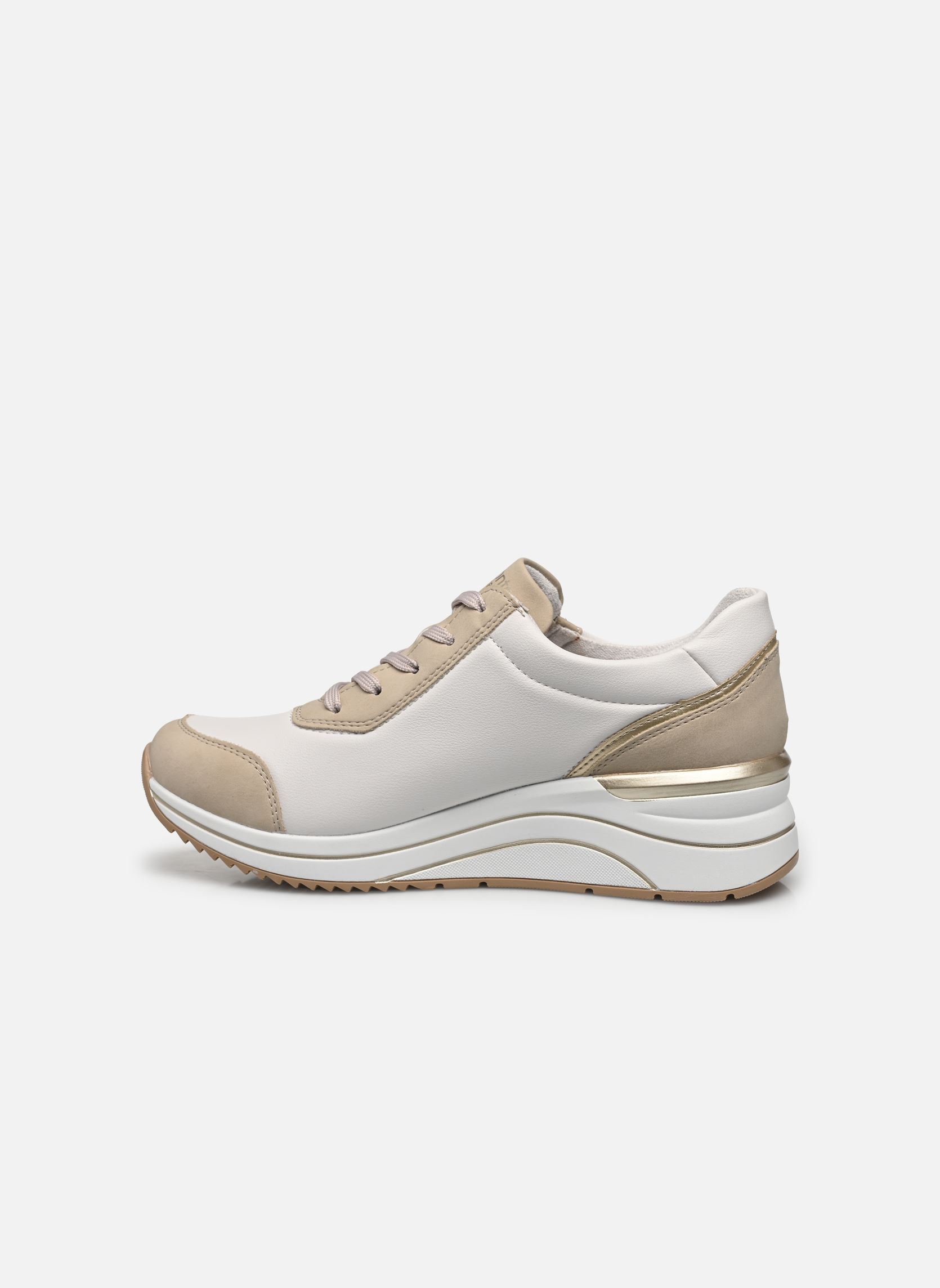 Sleehak sneakers D0T01 dames beige Remonte Sleehak sneakers D0T01 dames beige GINGER/WEISS/LIGHTGOLD